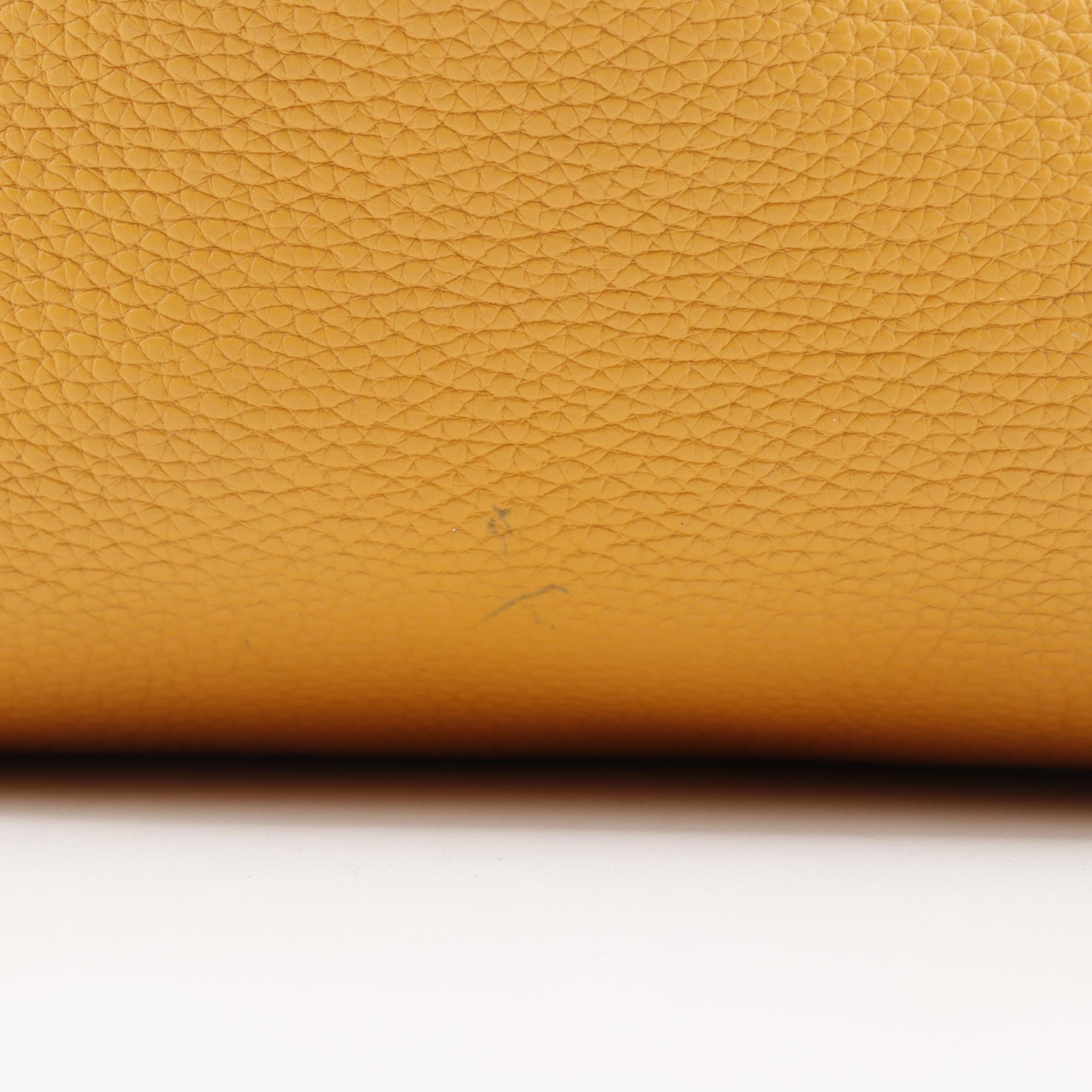 Hermès Double Sens 45cm Reversible Tote in Orange/Yellow Clemence Leather