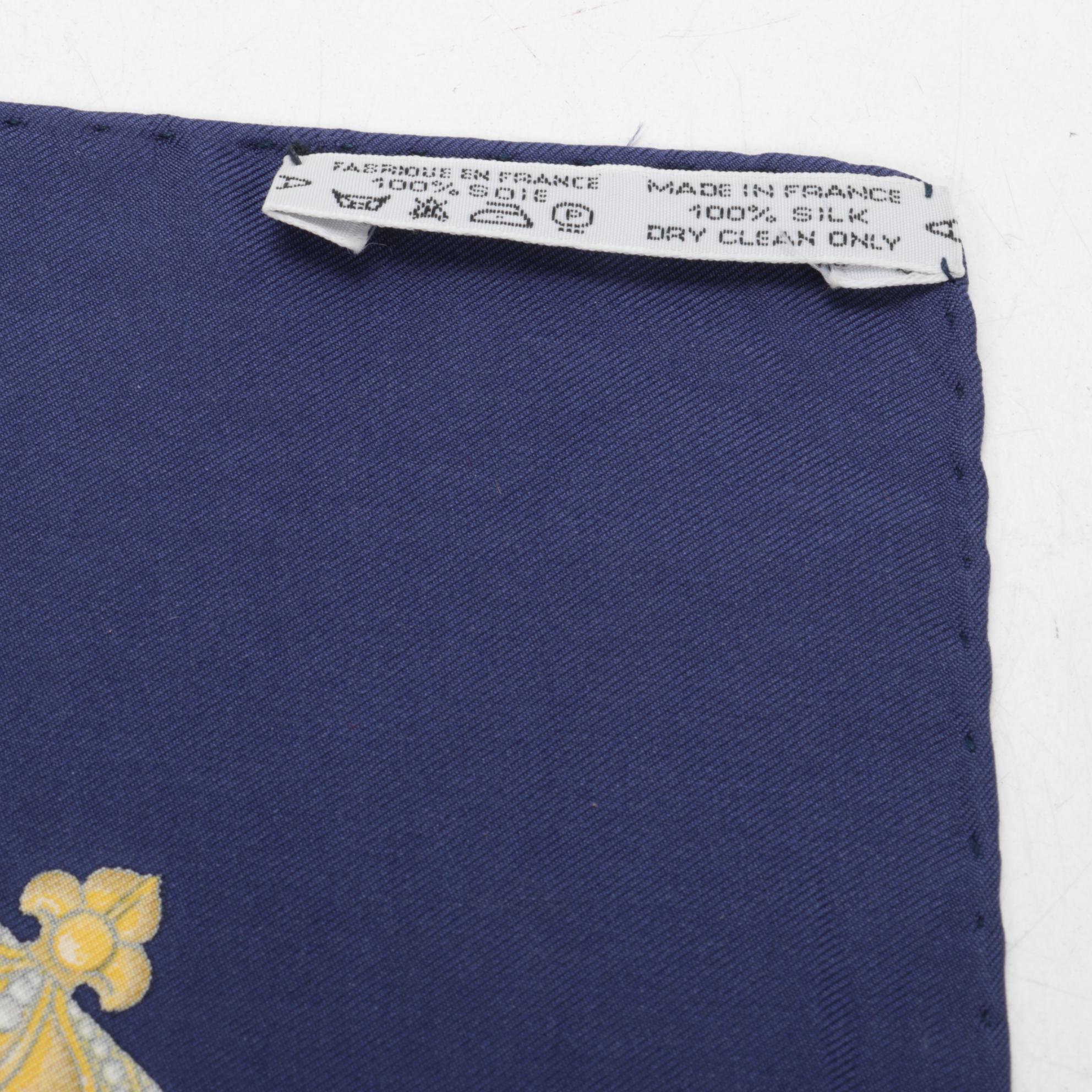 Hermès "Les Tambours" Silk Twill Scarf