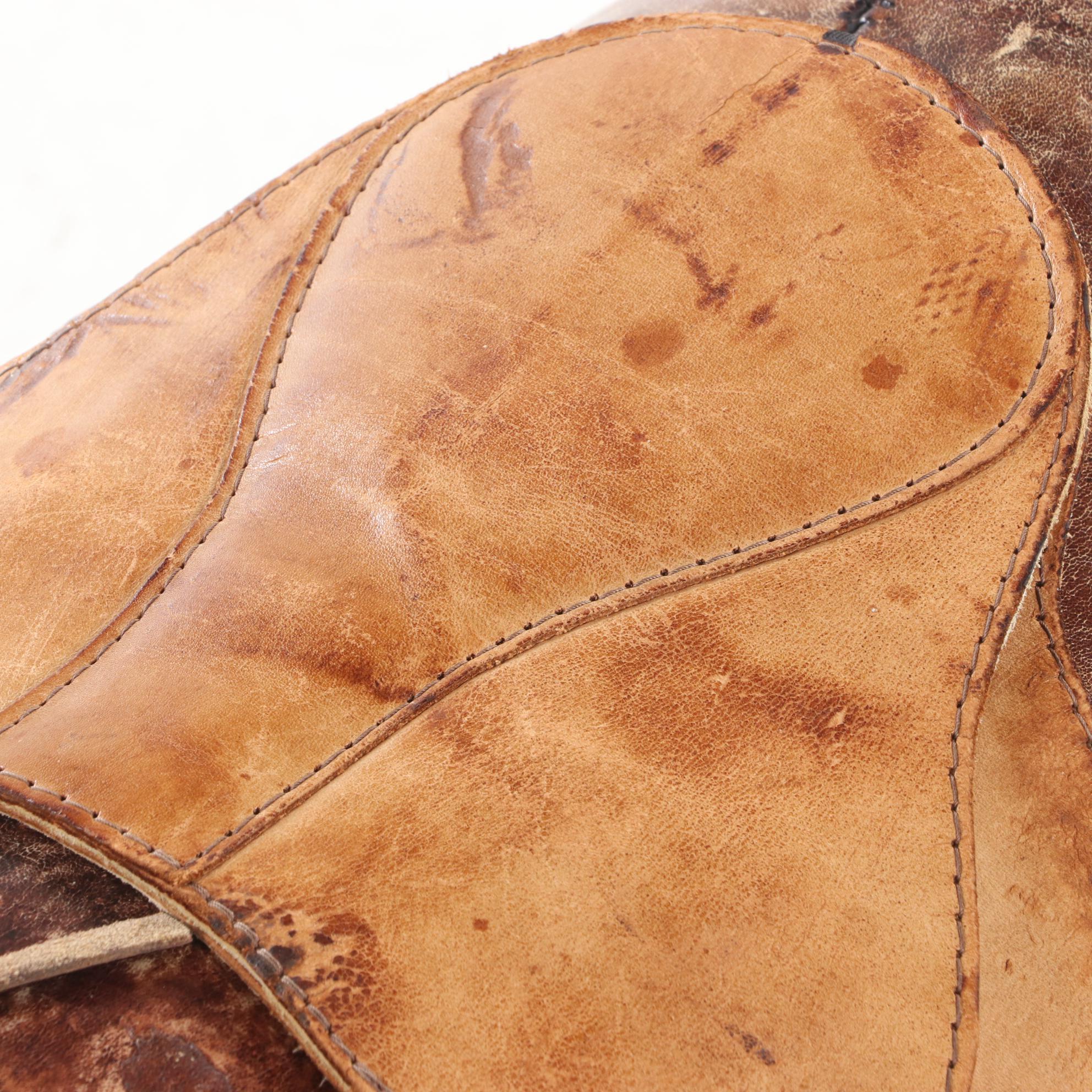 Dimitri Omersa For Abercrombie & Fitch Leather Horse Footstool