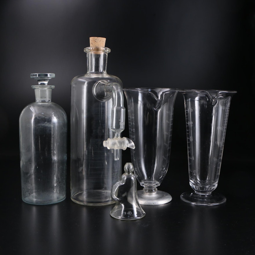 Kimax, TCW Co. and Other Scientific Laboratory Glassware, Early to Mid-20th C.