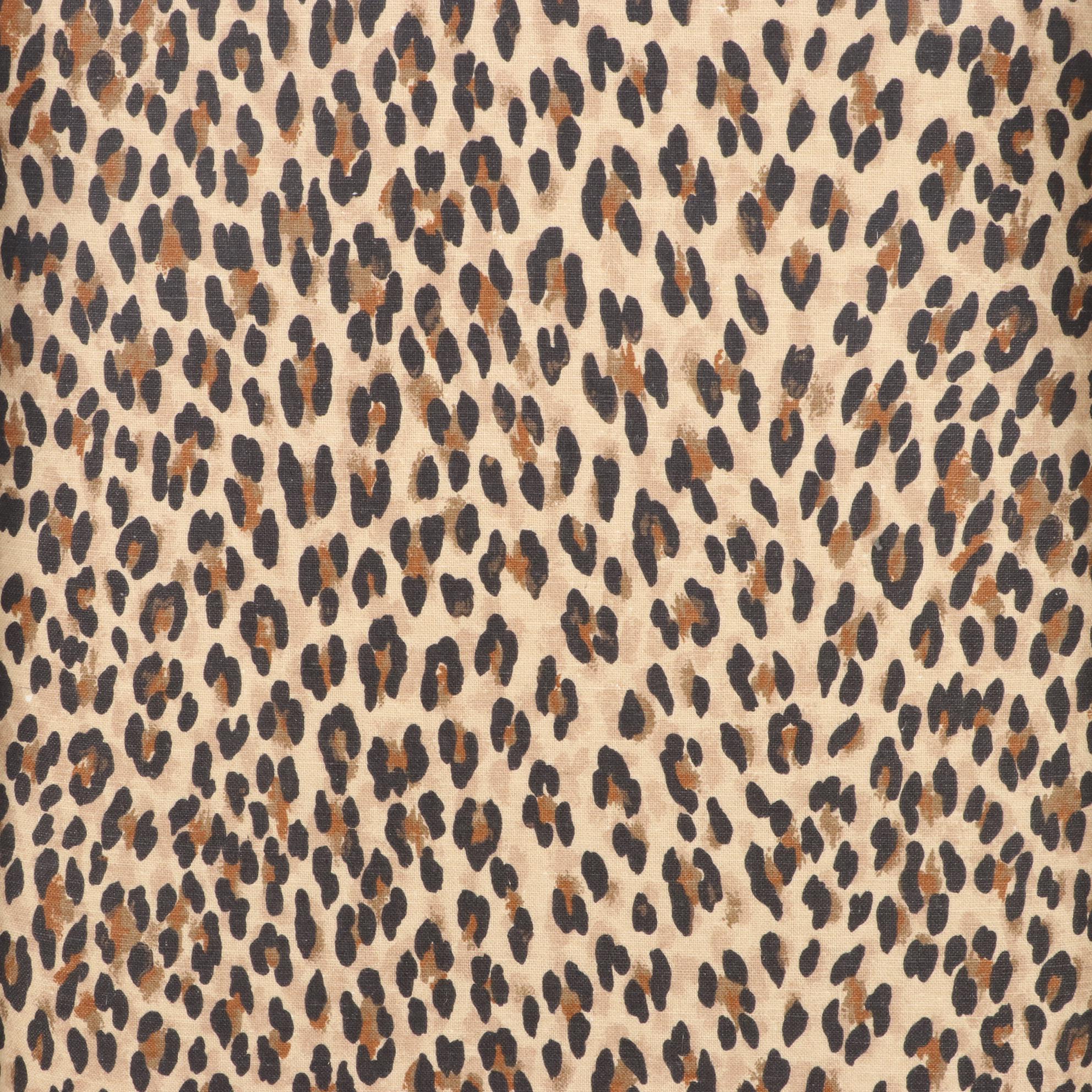 Chippendale Style Wingback Chair in Animal Print