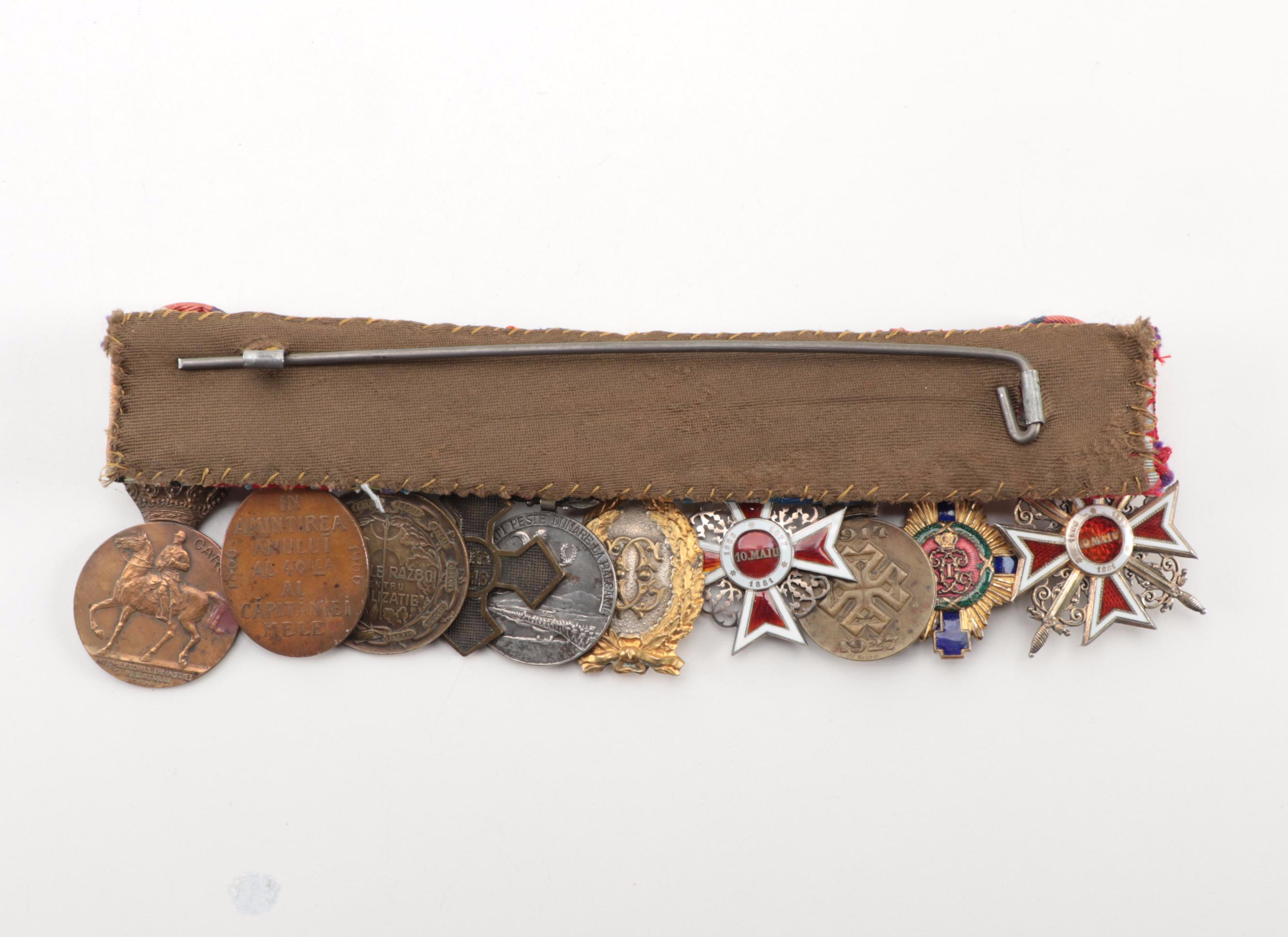 Romanian Medals Including "Order of the Crown," and More, Early to Mid 20th C.