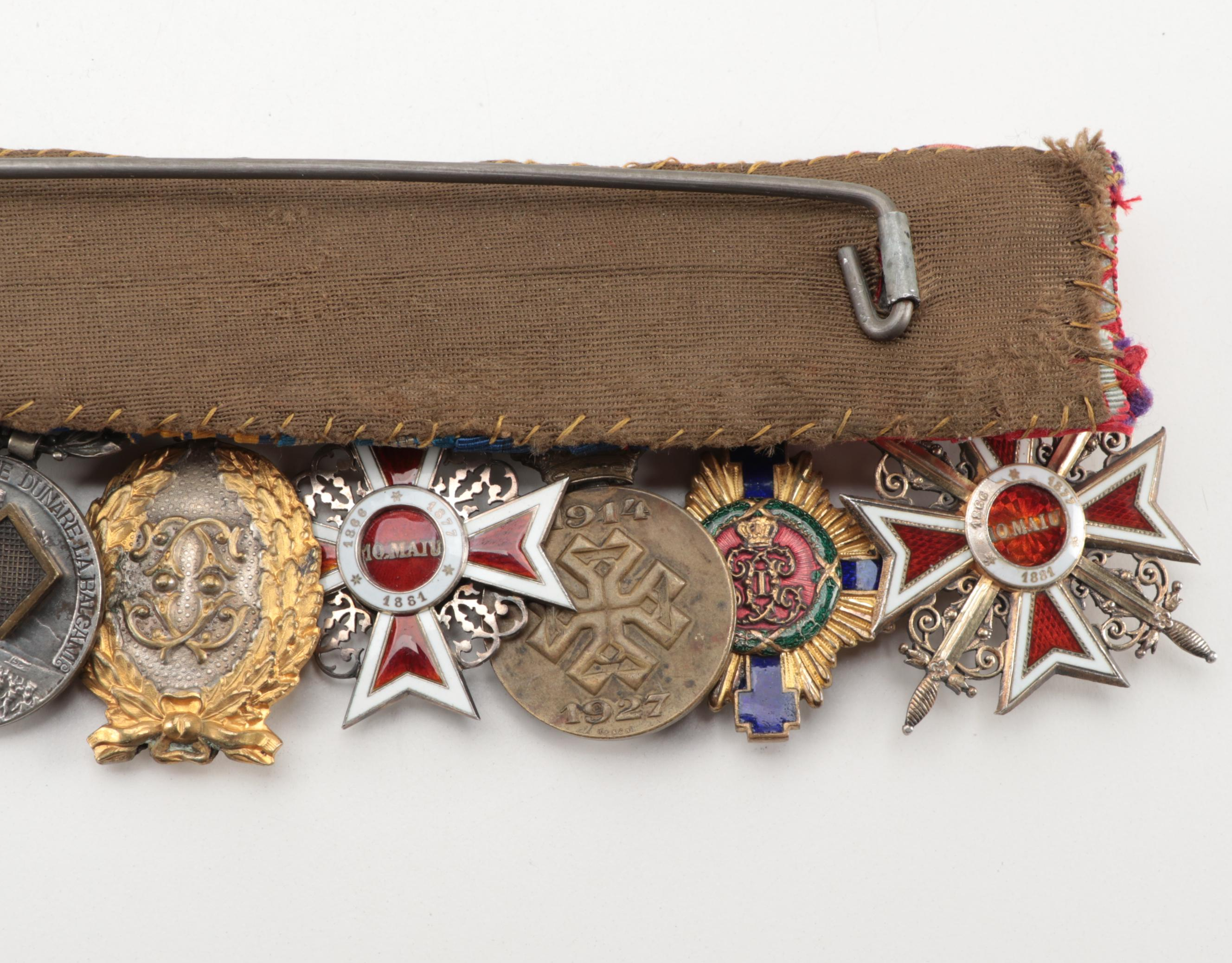 Romanian Medals Including "Order of the Crown," and More, Early to Mid 20th C.