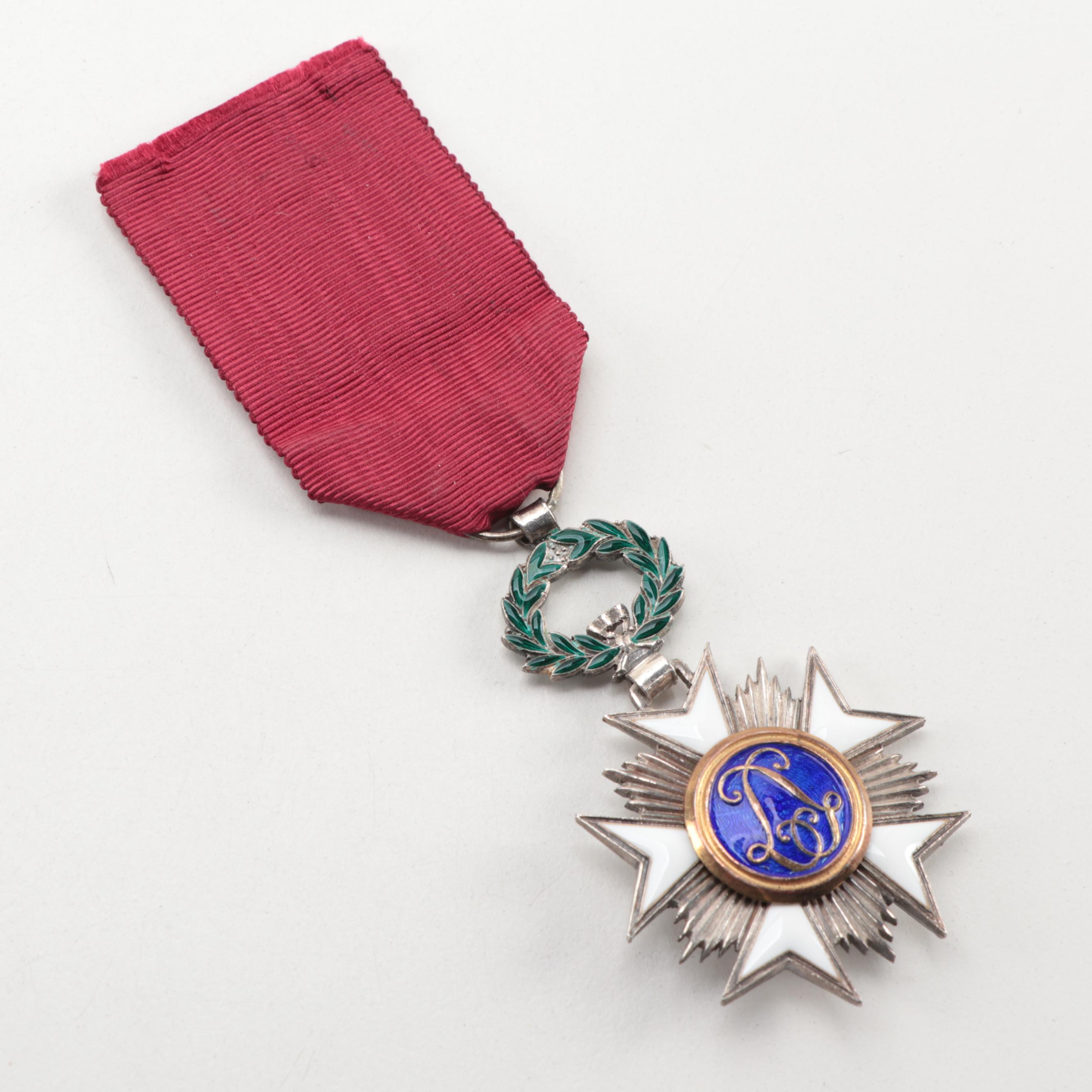 Belgium Order of the Crown Knight's Cross and Red Cross (2nd Class) Medals
