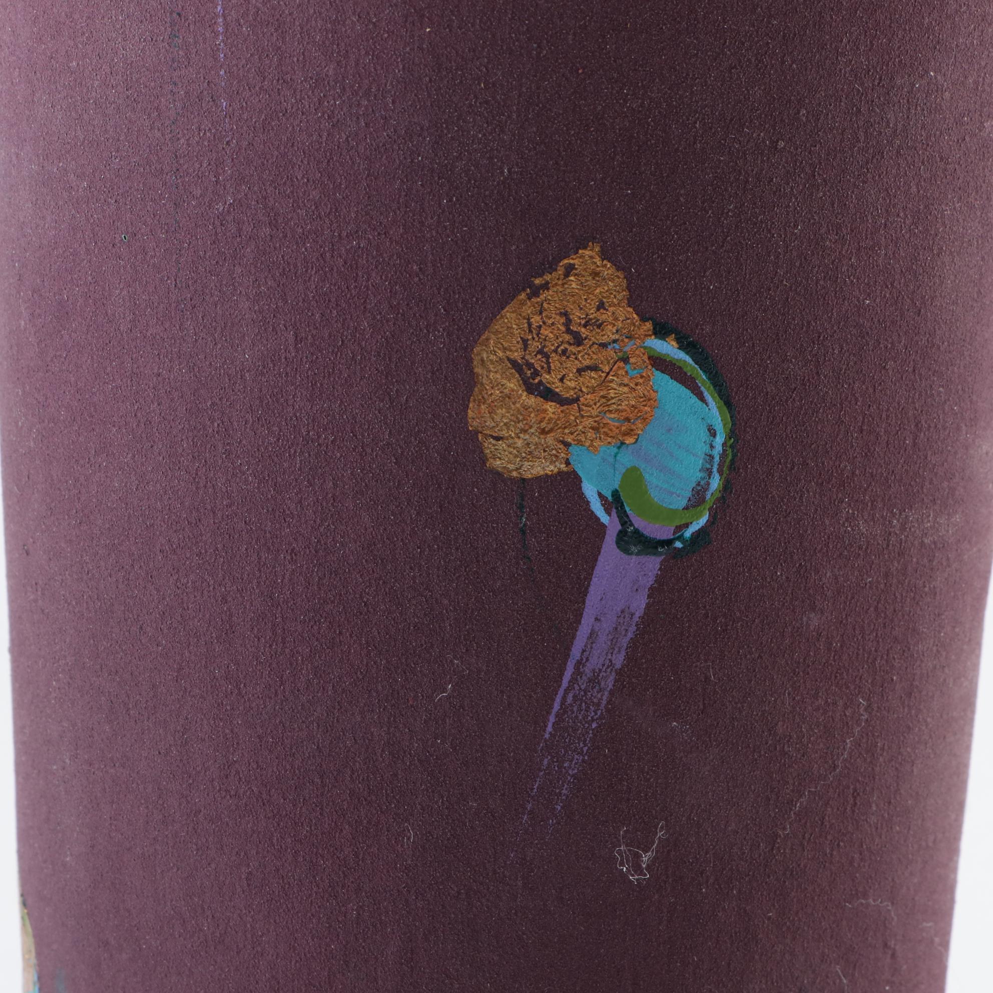 Laura Ross Hand Thrown Stoneware Art Pottery Vase