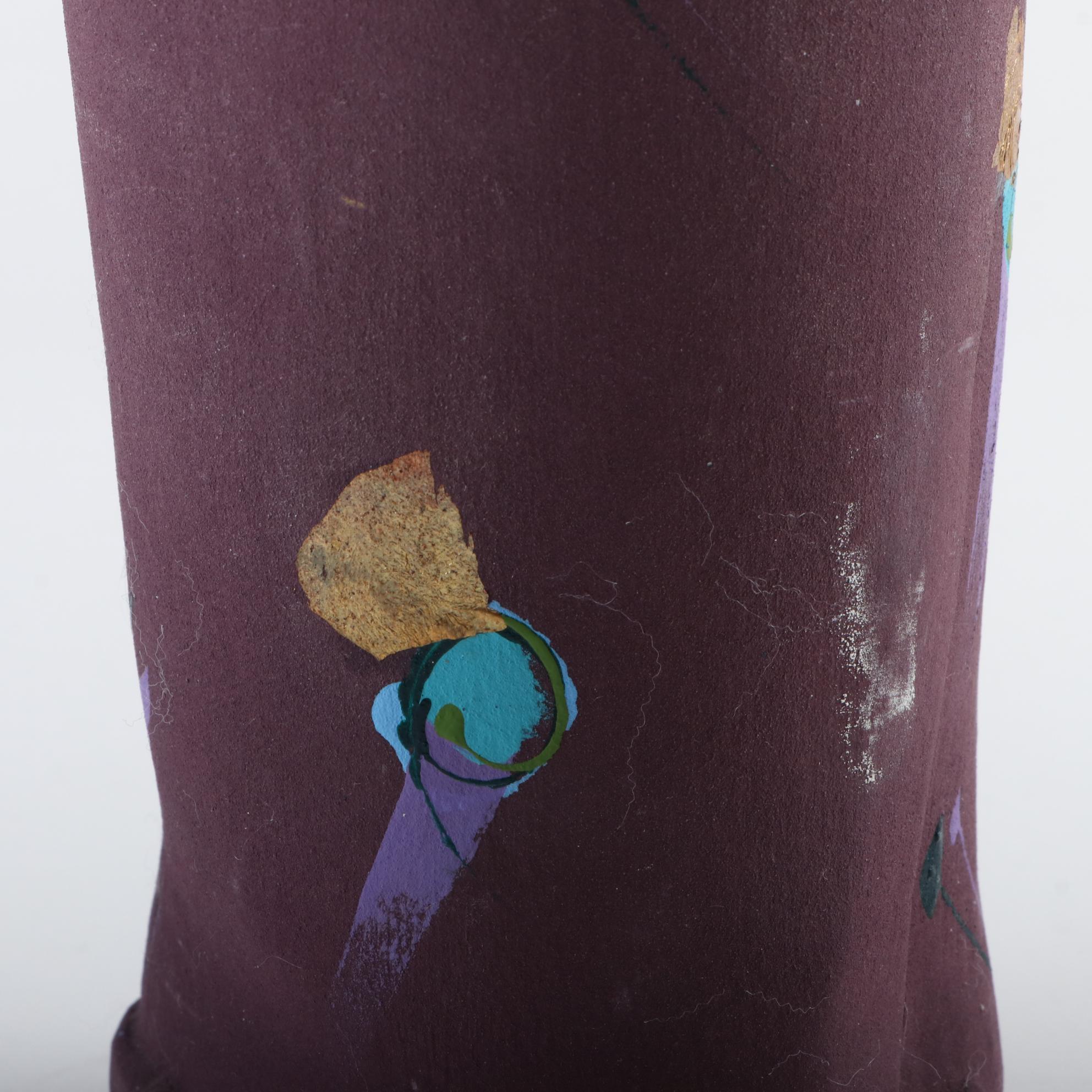 Laura Ross Hand Thrown Stoneware Art Pottery Vase