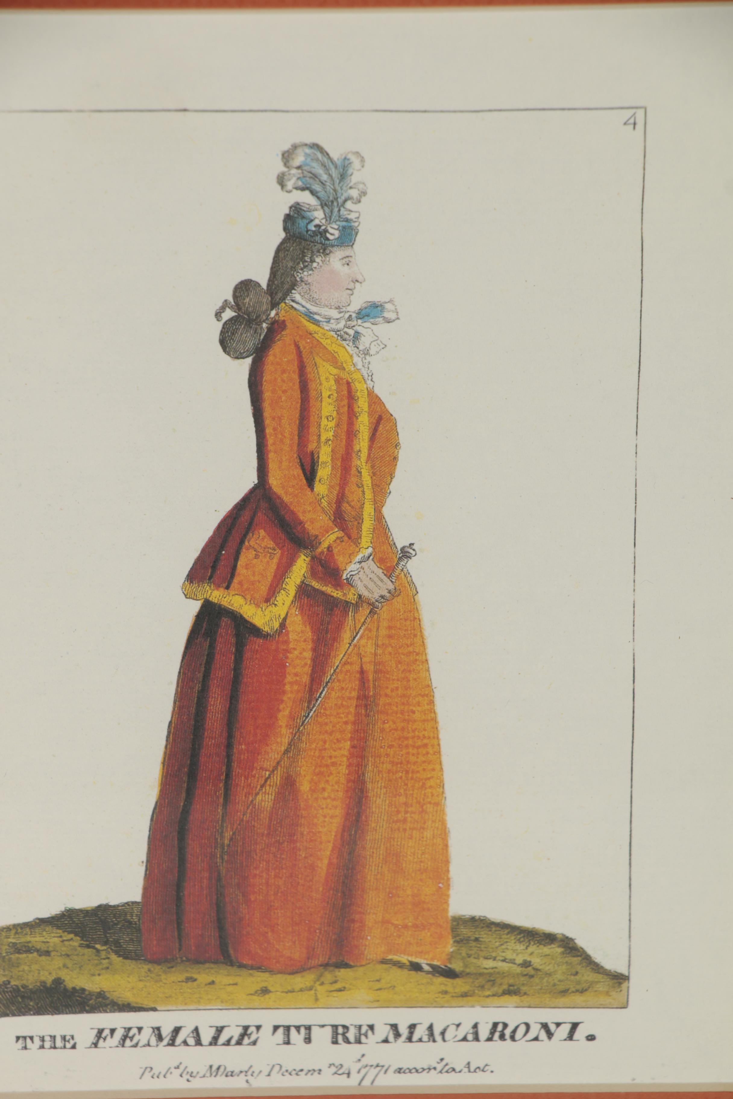 Offset Lithographs after Mary and Matthew Darly of Macaroni, Late 20th Century