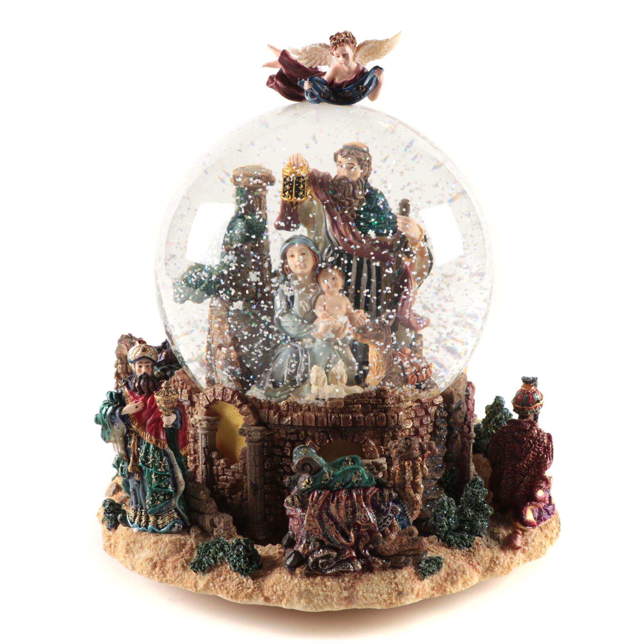 Christopher Radko "Holy Family" Snowglobe, Contemporary