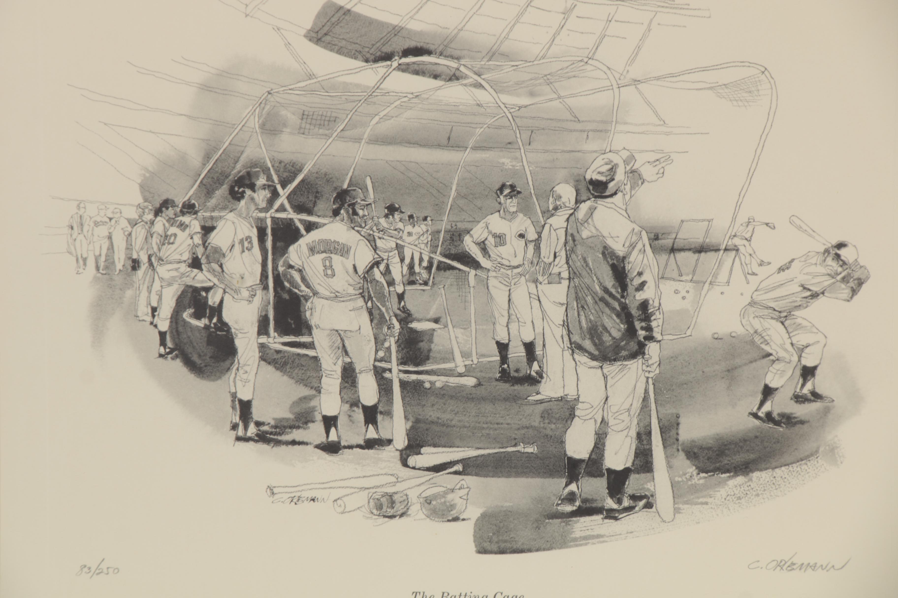 Clint Orlemann Rotogravure "The Batting Cage"