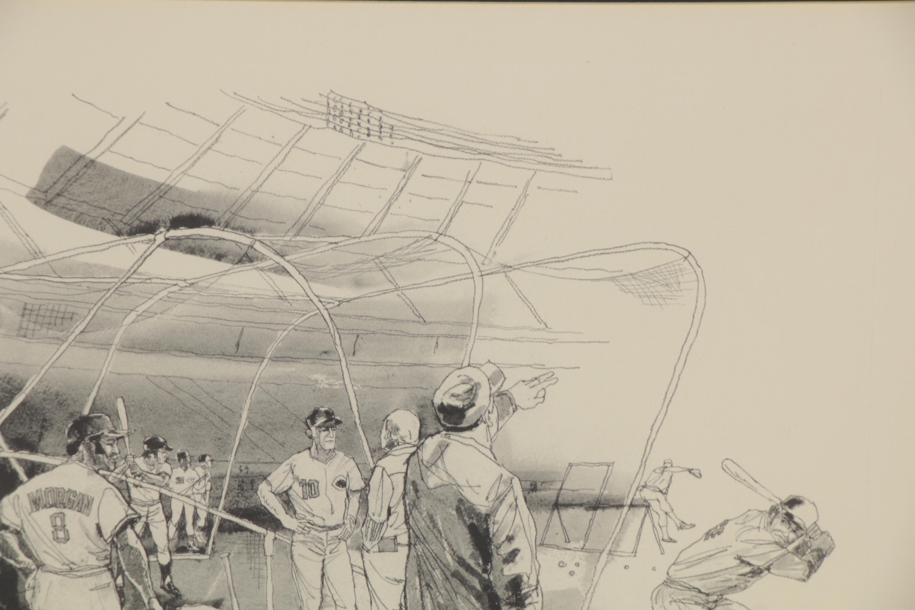 Clint Orlemann Rotogravure "The Batting Cage"