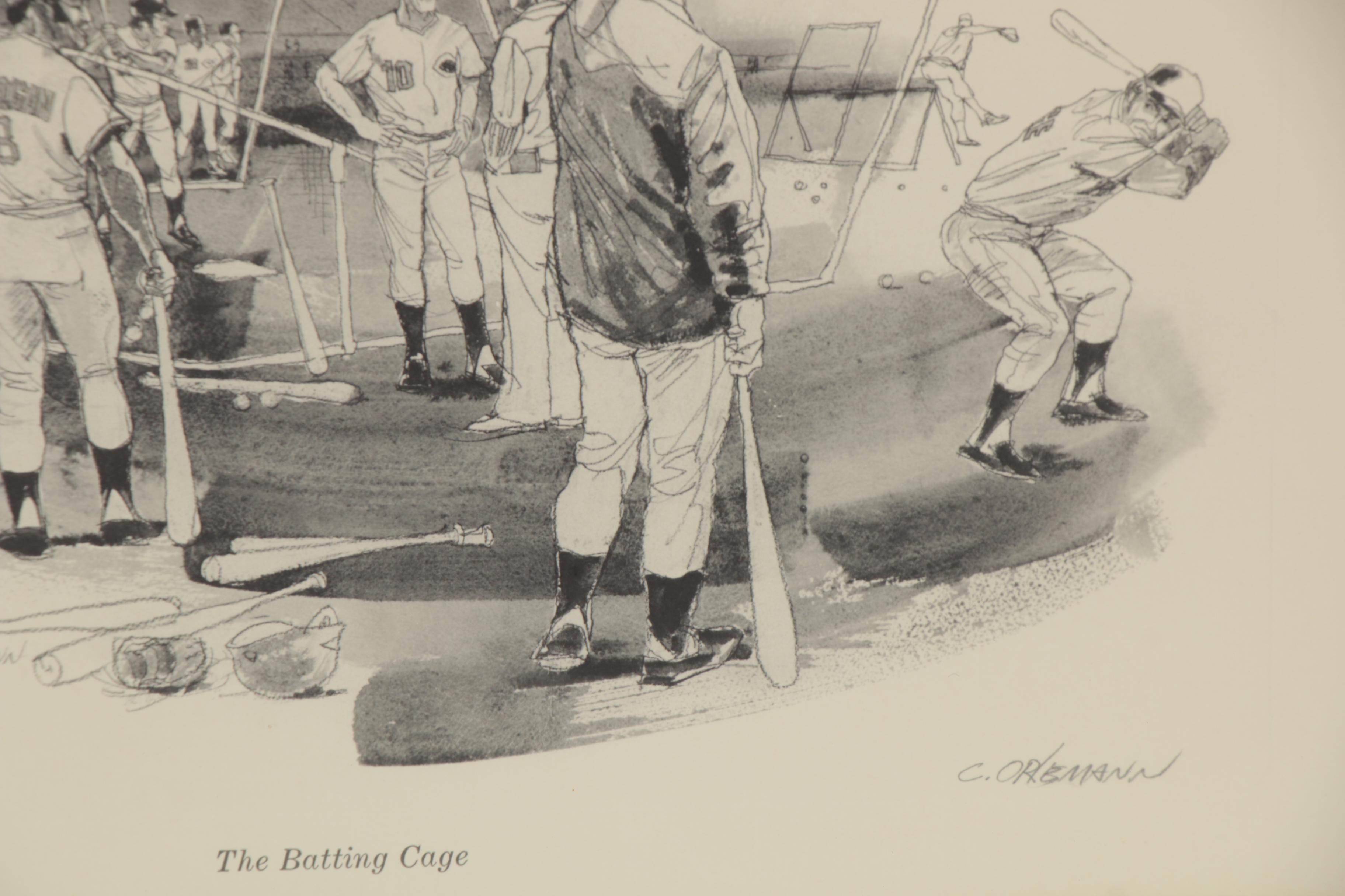 Clint Orlemann Rotogravure "The Batting Cage"