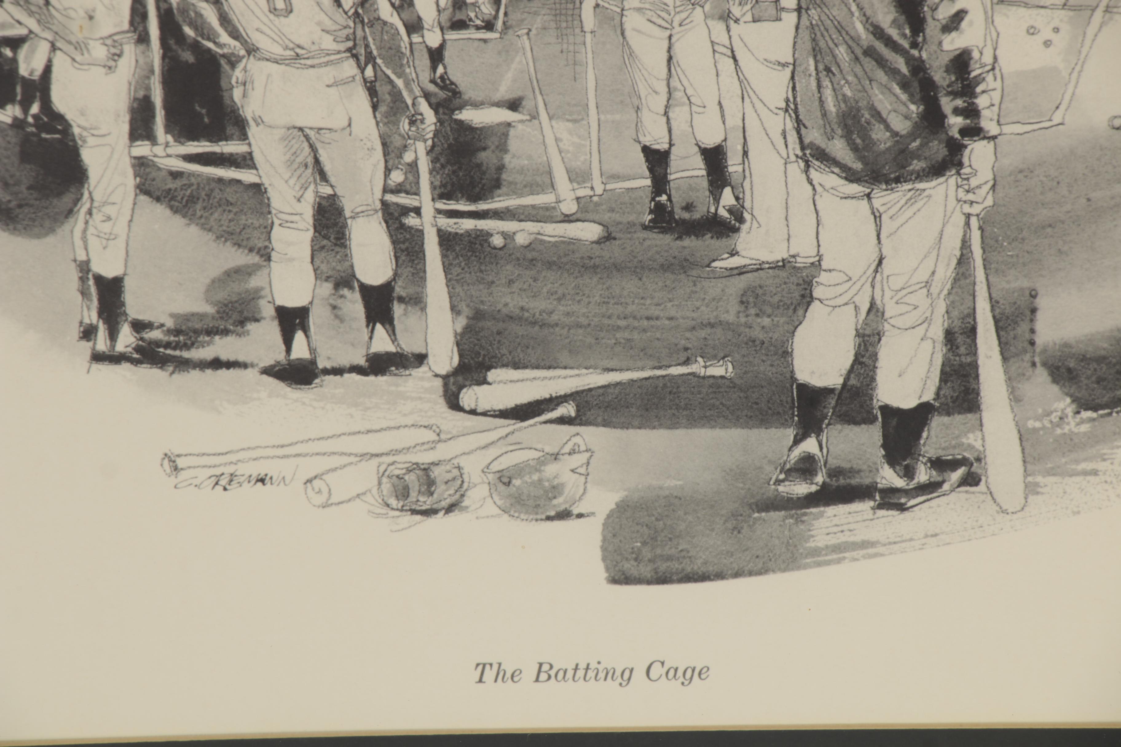 Clint Orlemann Rotogravure "The Batting Cage"