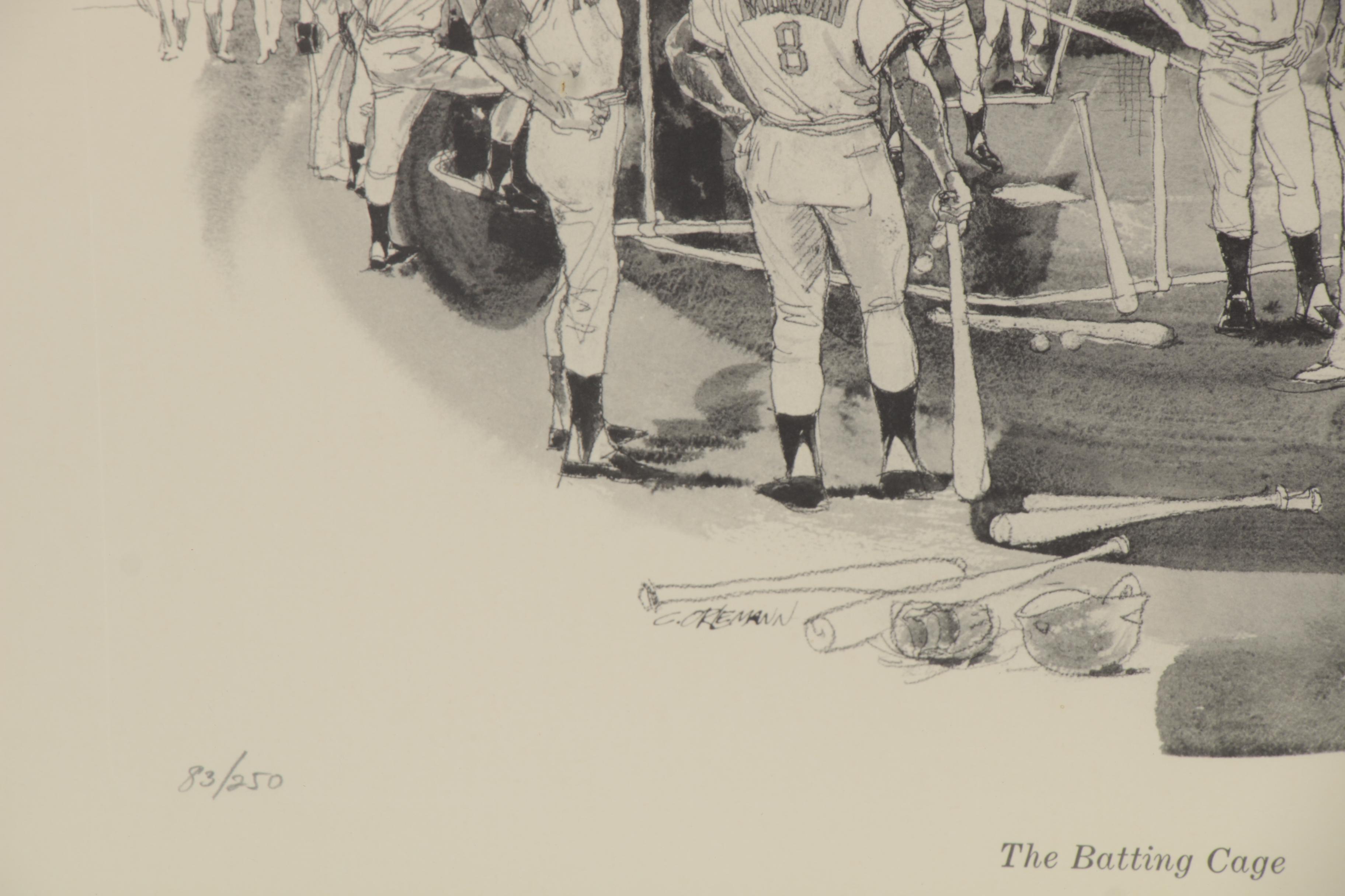 Clint Orlemann Rotogravure "The Batting Cage"
