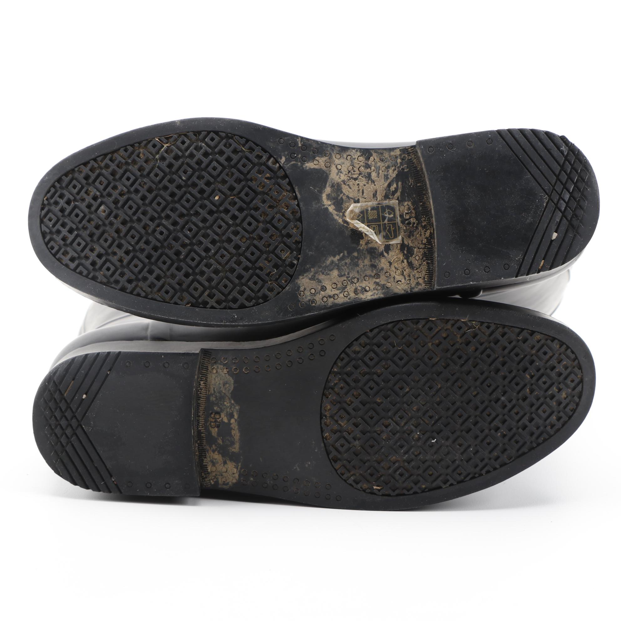 Tory Burch Two-Toned Tall Rubber Rain Boots