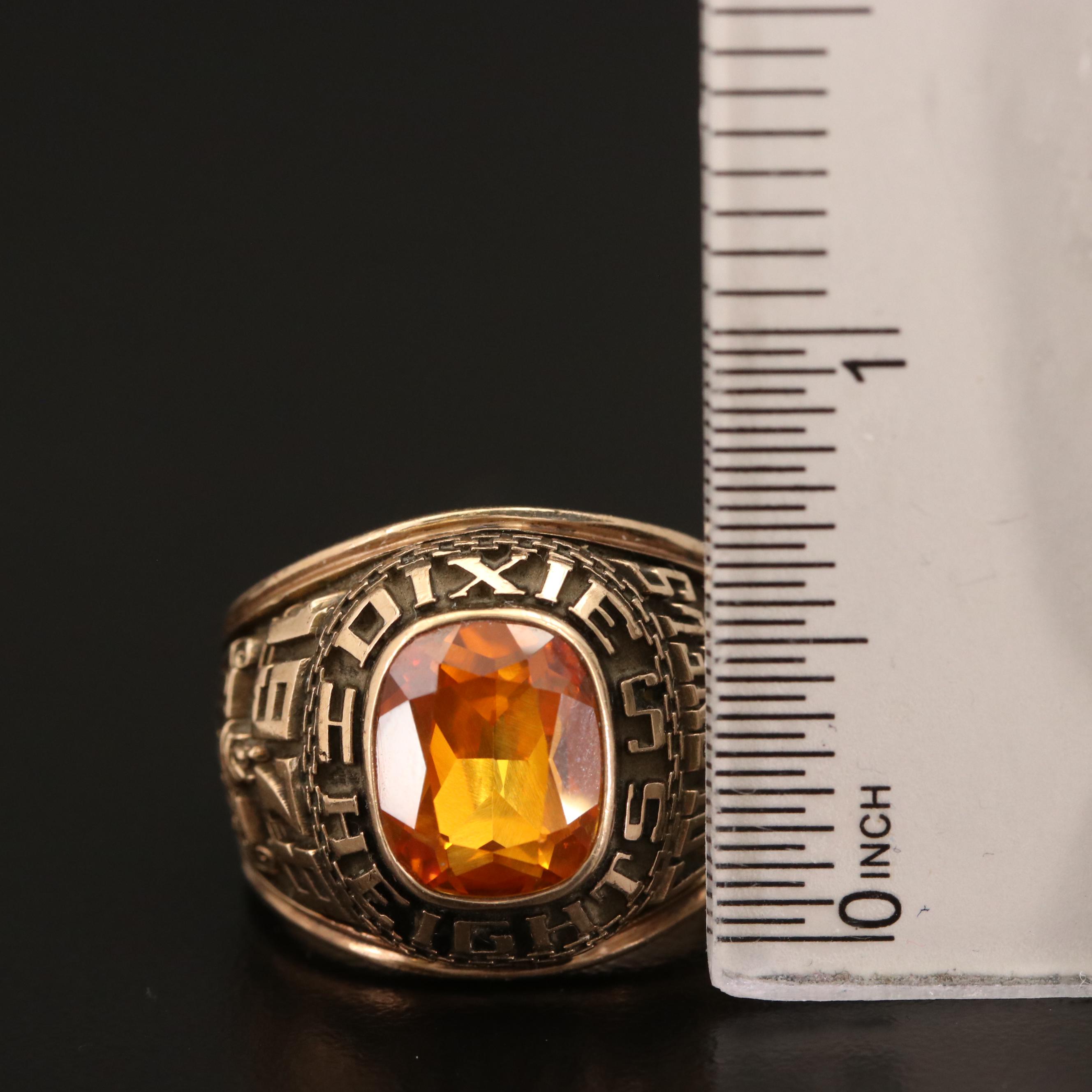 Vintage Balfour 10K Sapphire High School Class Ring