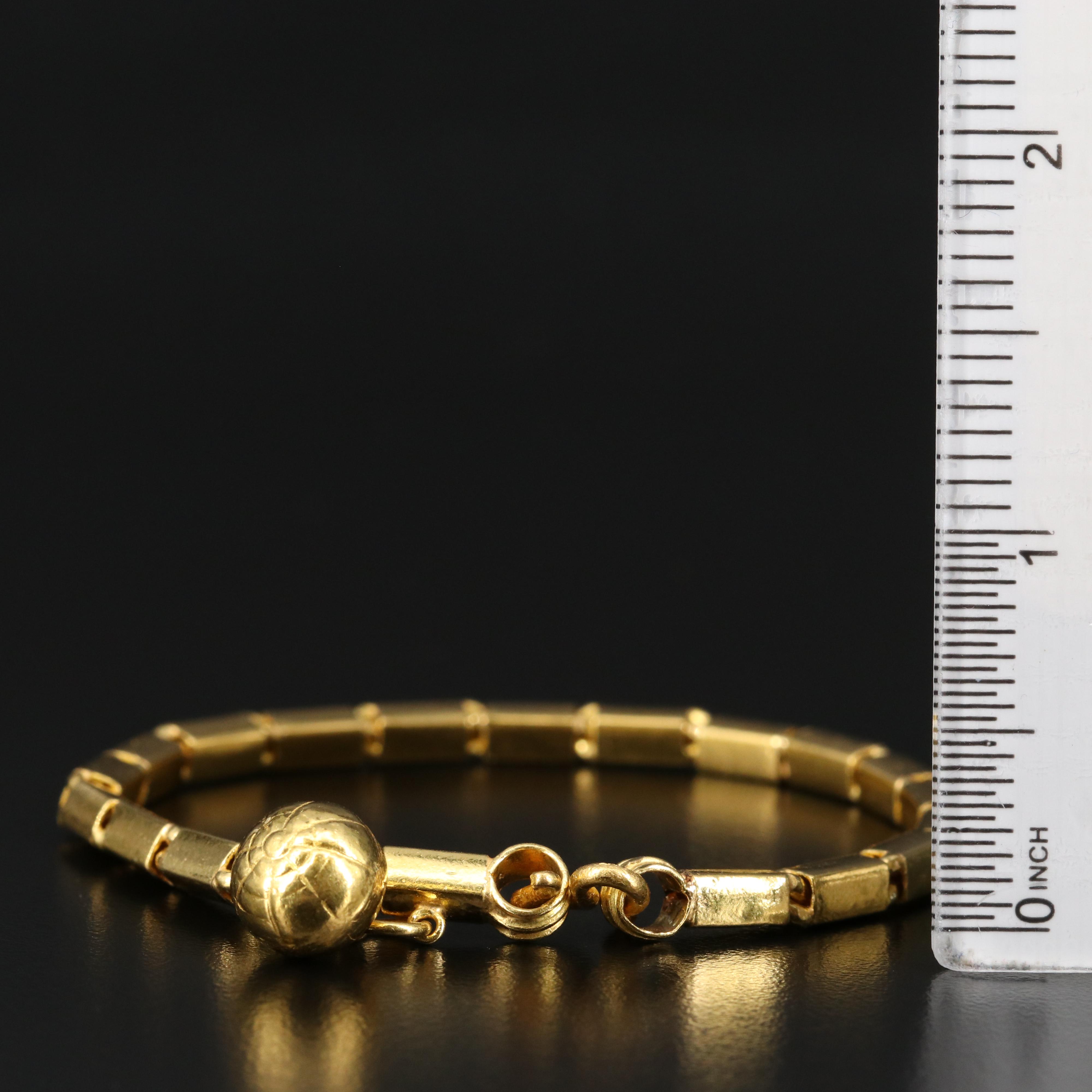 18K Baht Chain Bracelet