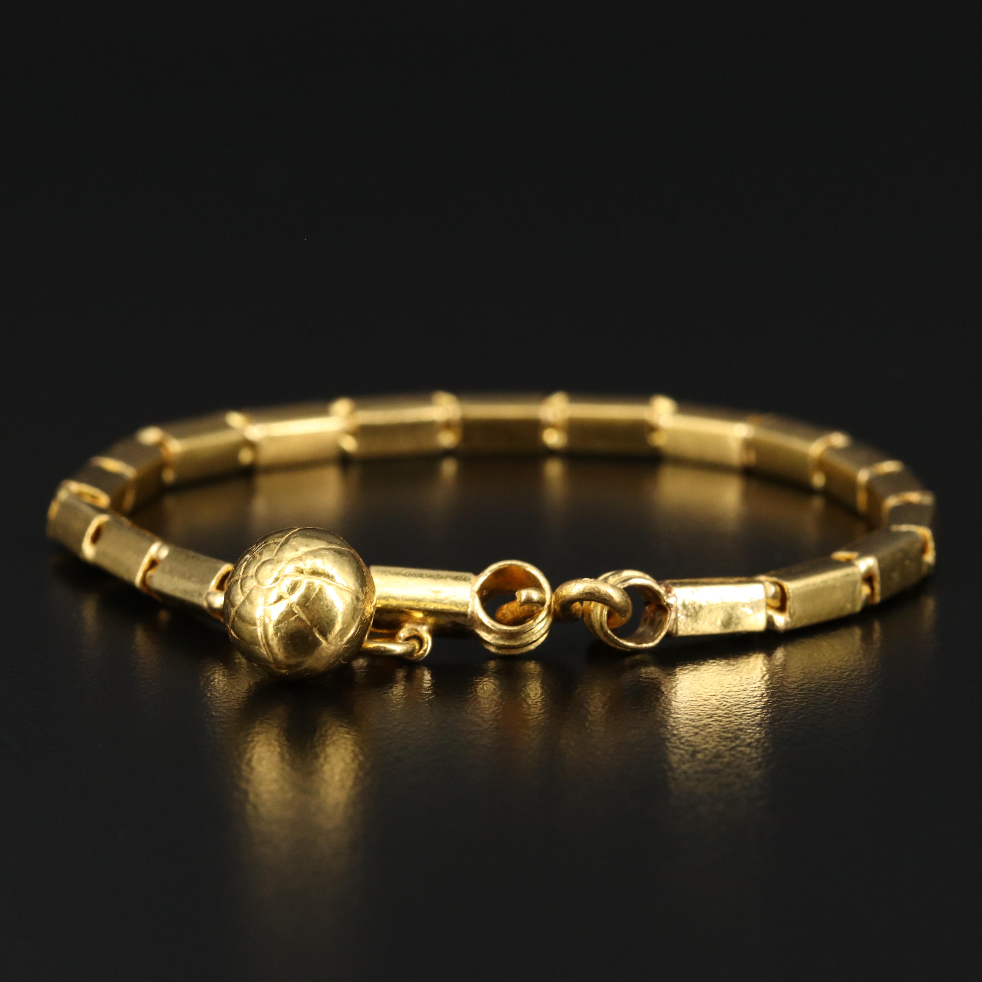 18K Baht Chain Bracelet