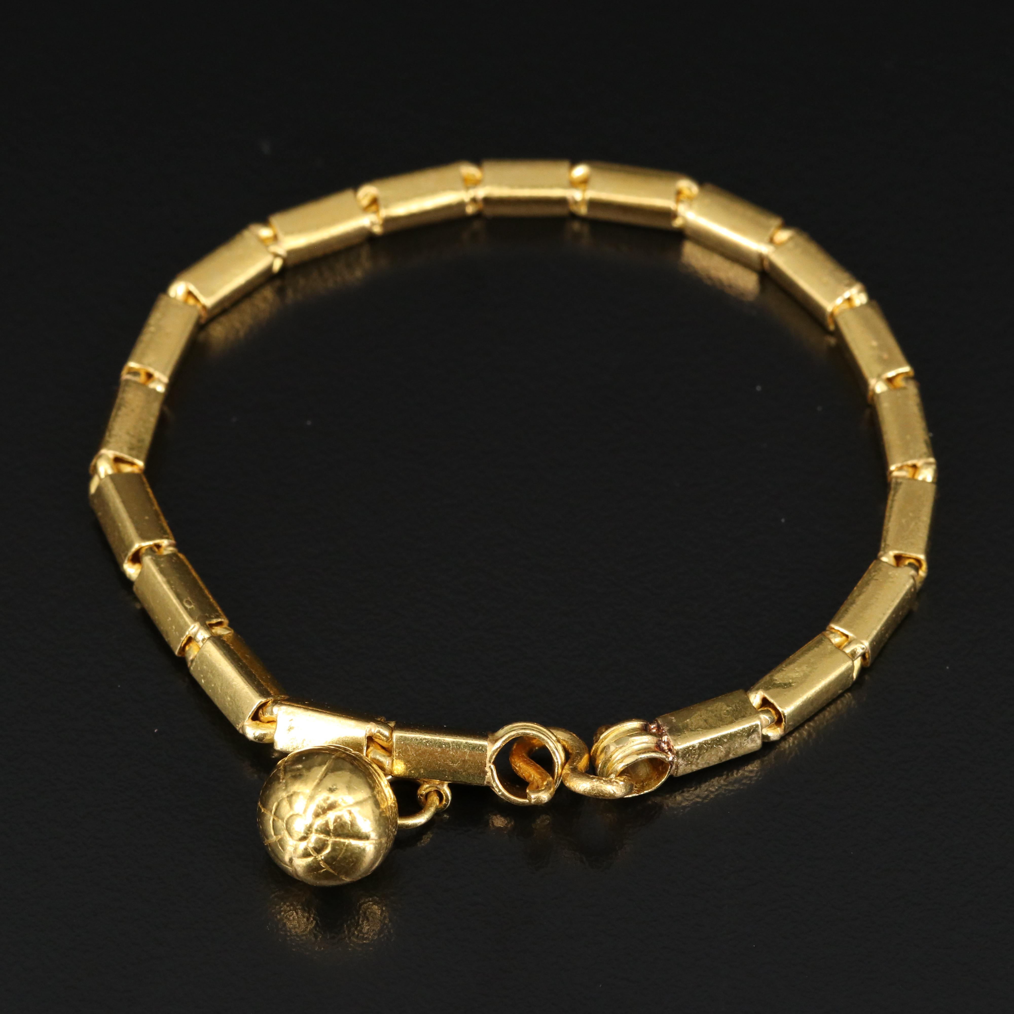 18K Baht Chain Bracelet