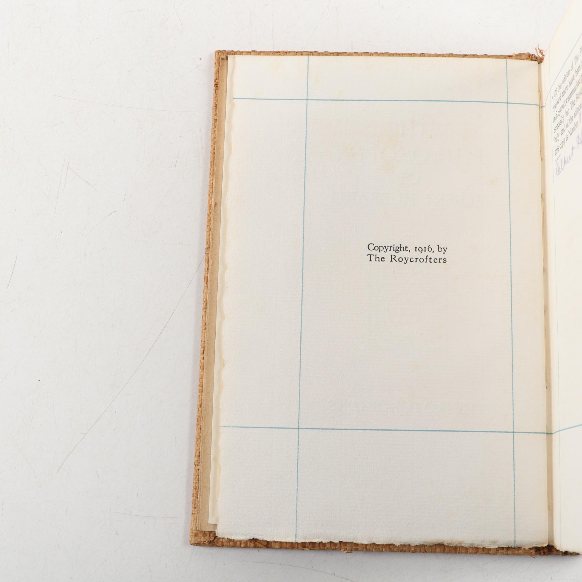 Signed Limited Edition "The Philosophy of Elbert Hubbard" and More