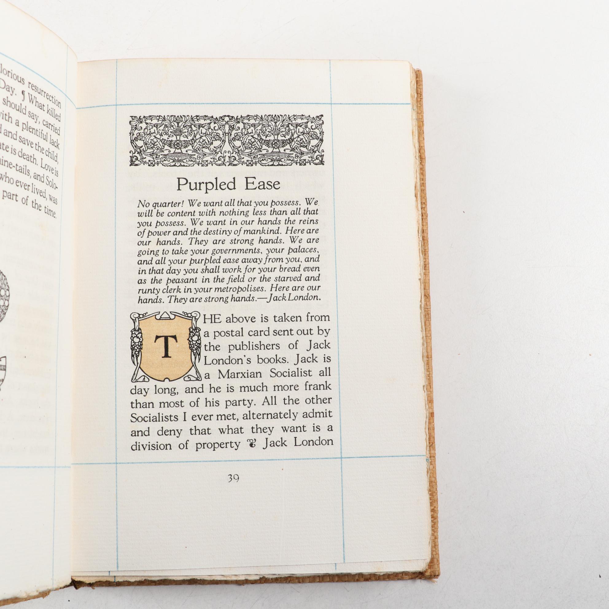 Signed Limited Edition "The Philosophy of Elbert Hubbard" and More