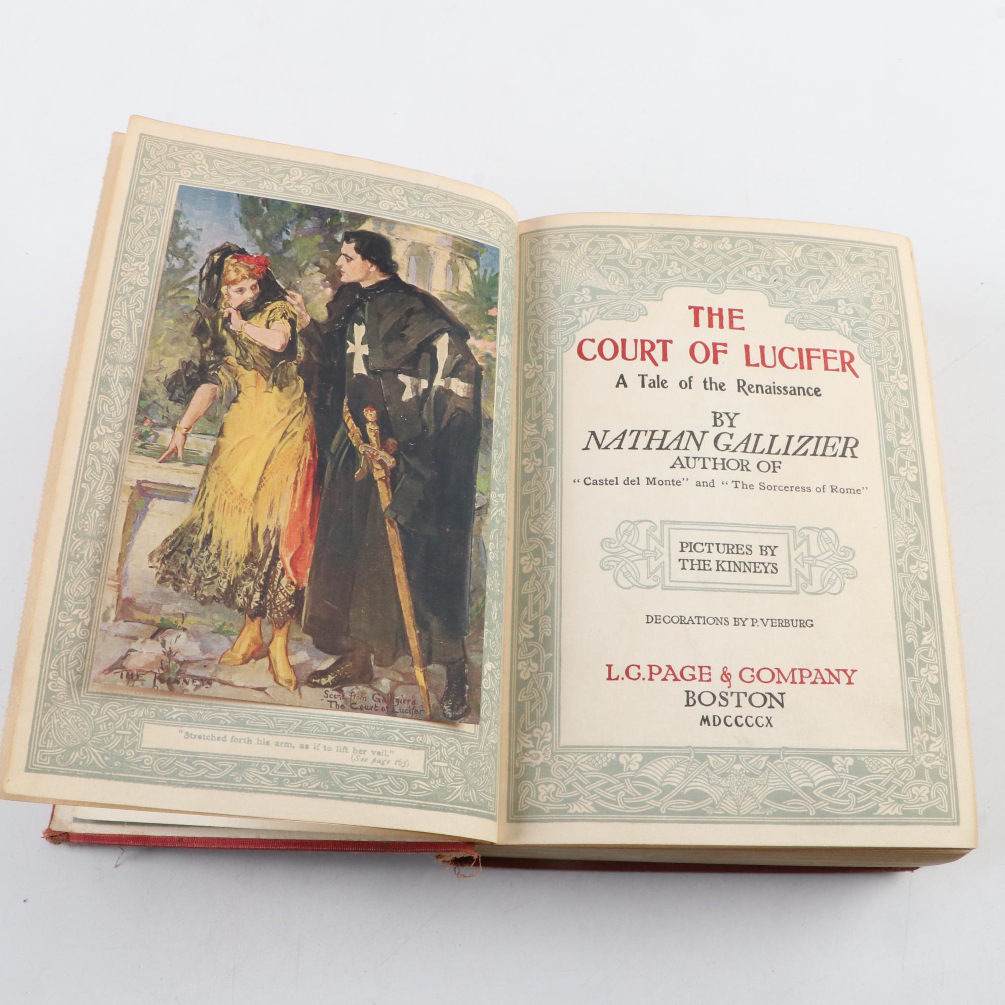 Signed First Impression "The Court of Lucifer" by Nathan Gallizier and More