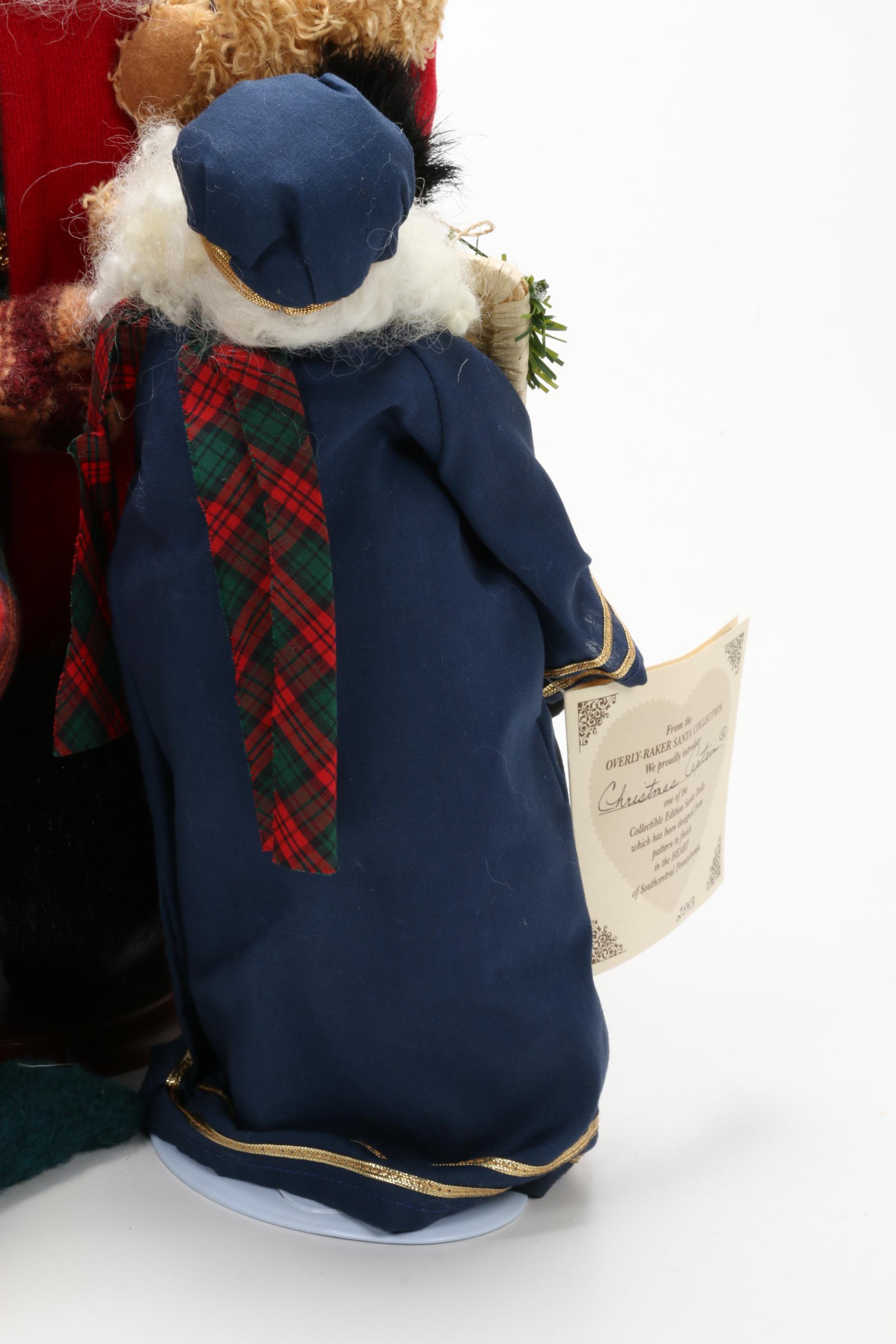 Original Kathryn Walmsley and Other Santa Dolls, Late 20th Century