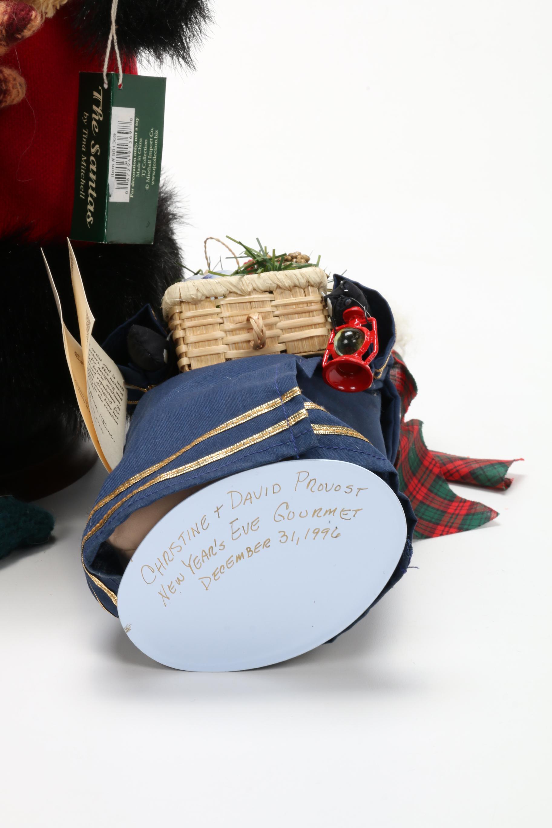 Original Kathryn Walmsley and Other Santa Dolls, Late 20th Century