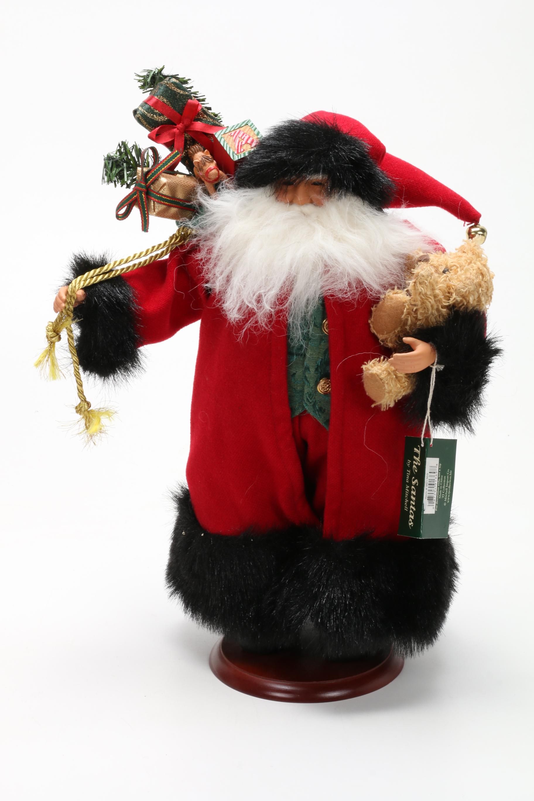 Original Kathryn Walmsley and Other Santa Dolls, Late 20th Century