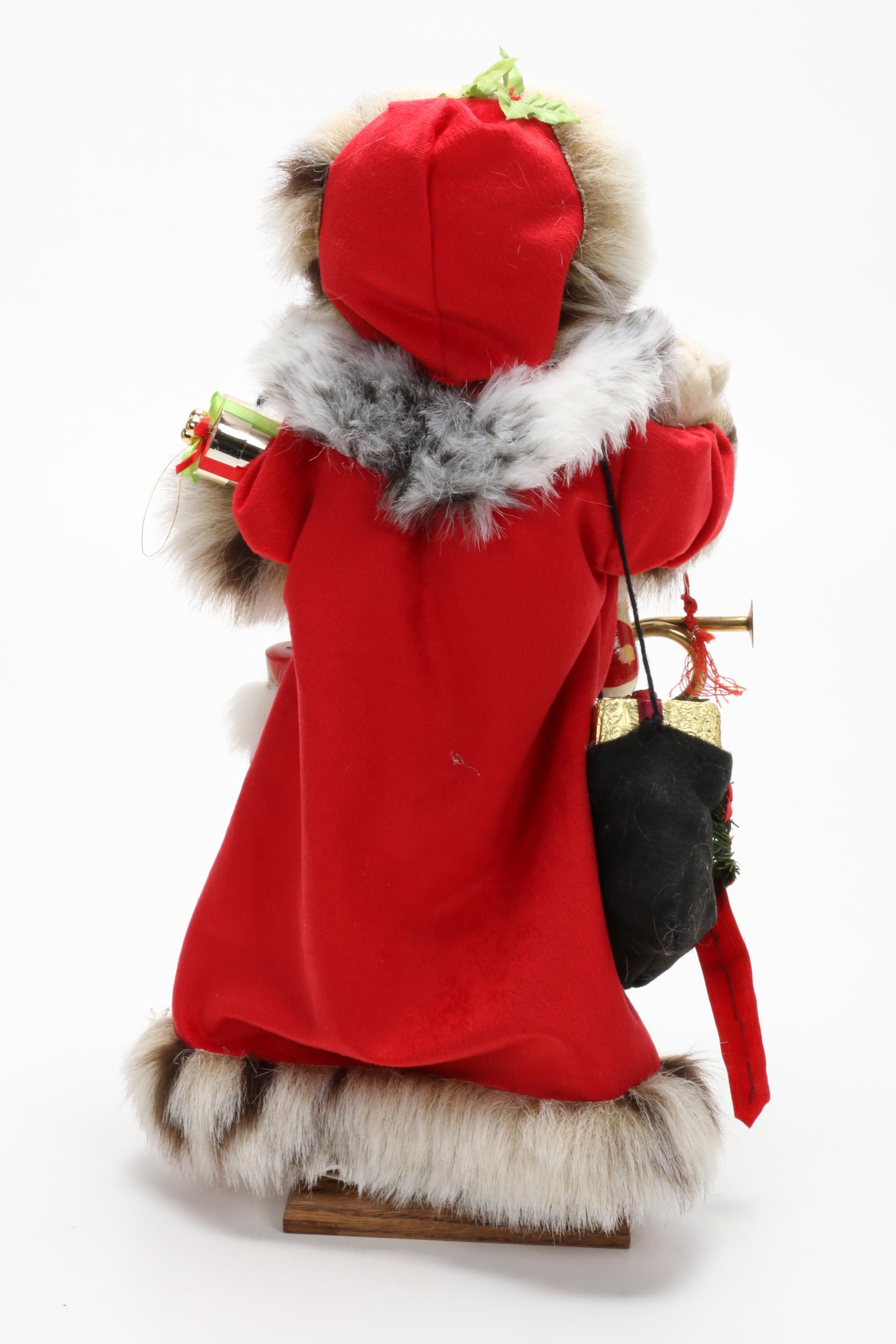 Original Kathryn Walmsley and Other Santa Dolls, Late 20th Century