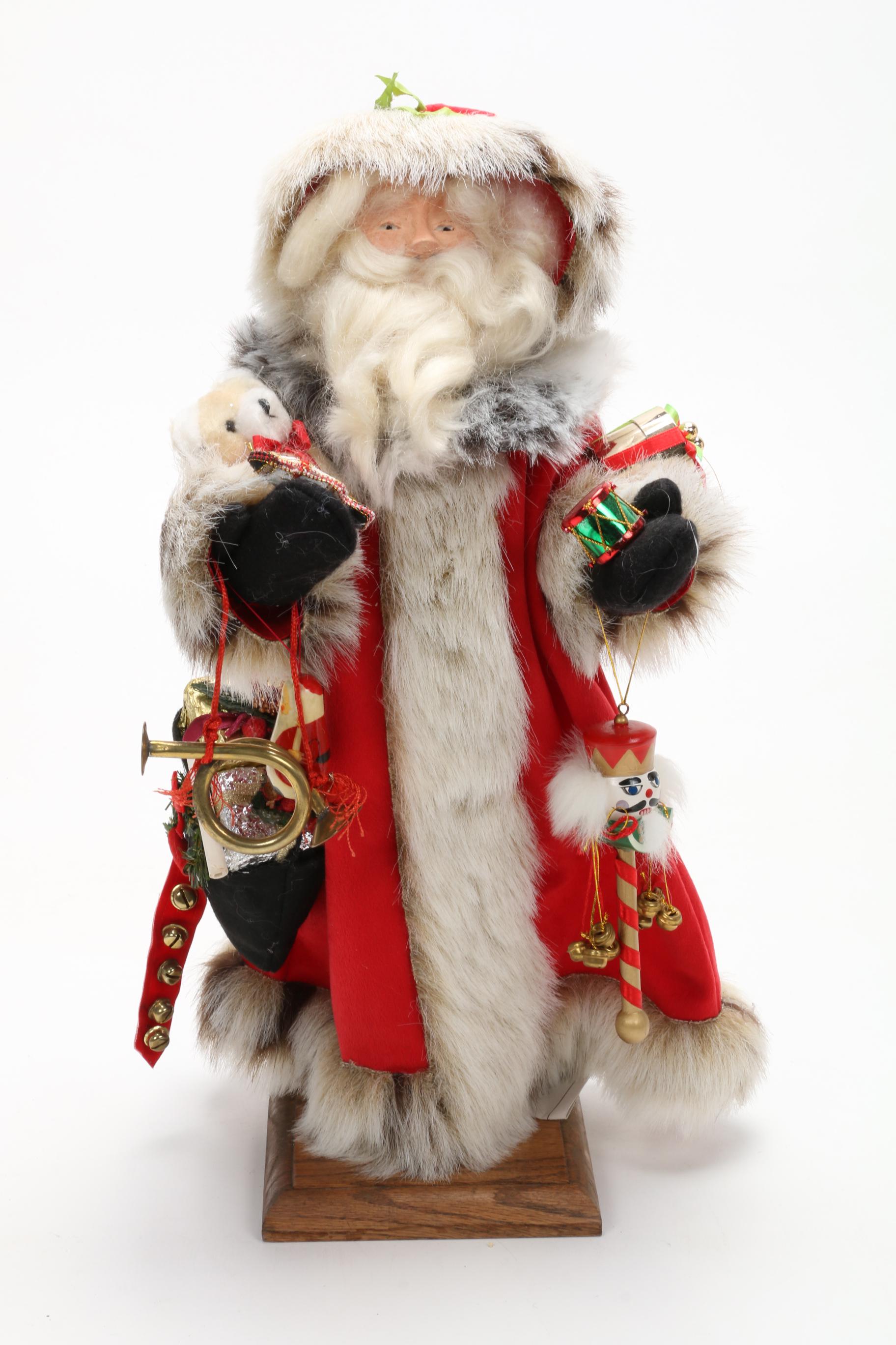 Original Kathryn Walmsley and Other Santa Dolls, Late 20th Century