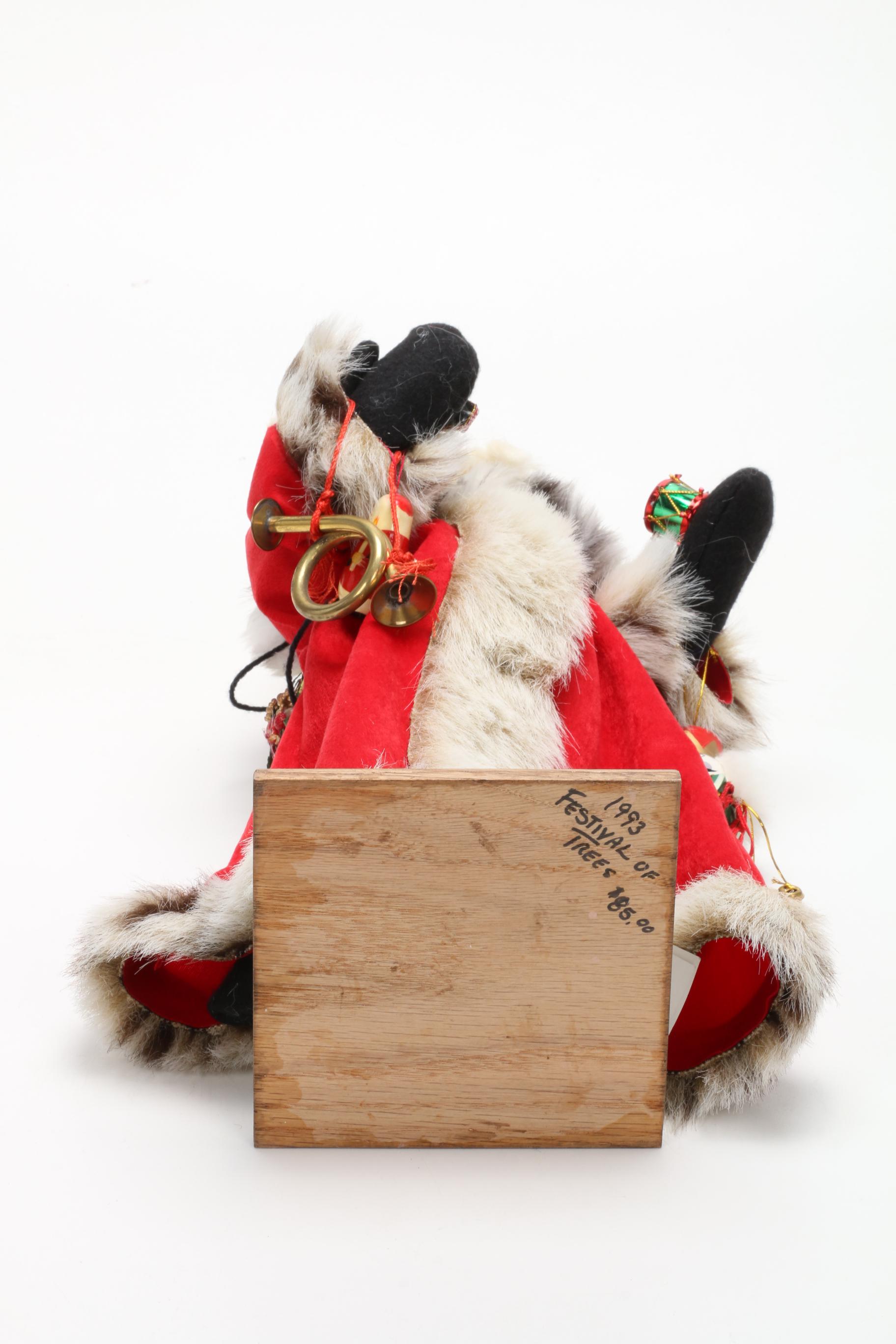 Original Kathryn Walmsley and Other Santa Dolls, Late 20th Century