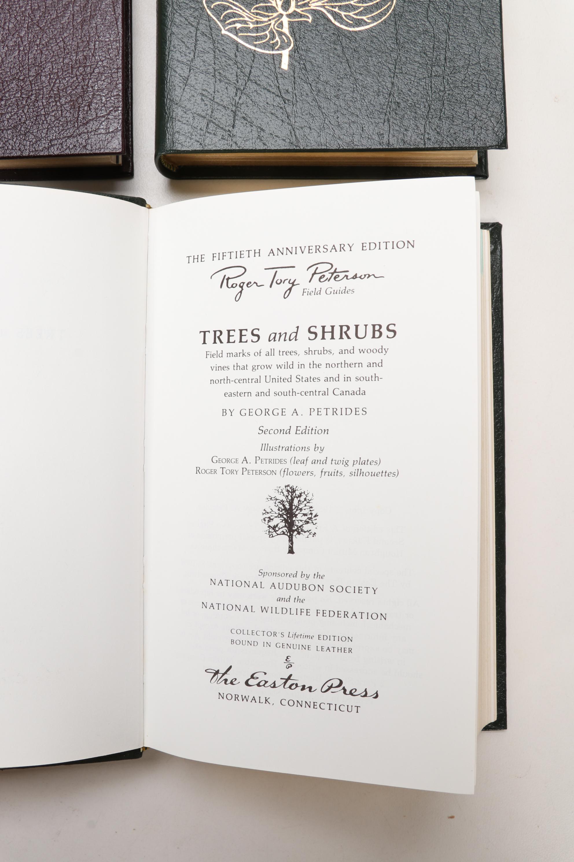 Easton Press Edition Roger Tory Peterson Field Guides with Audubon Bird Cards