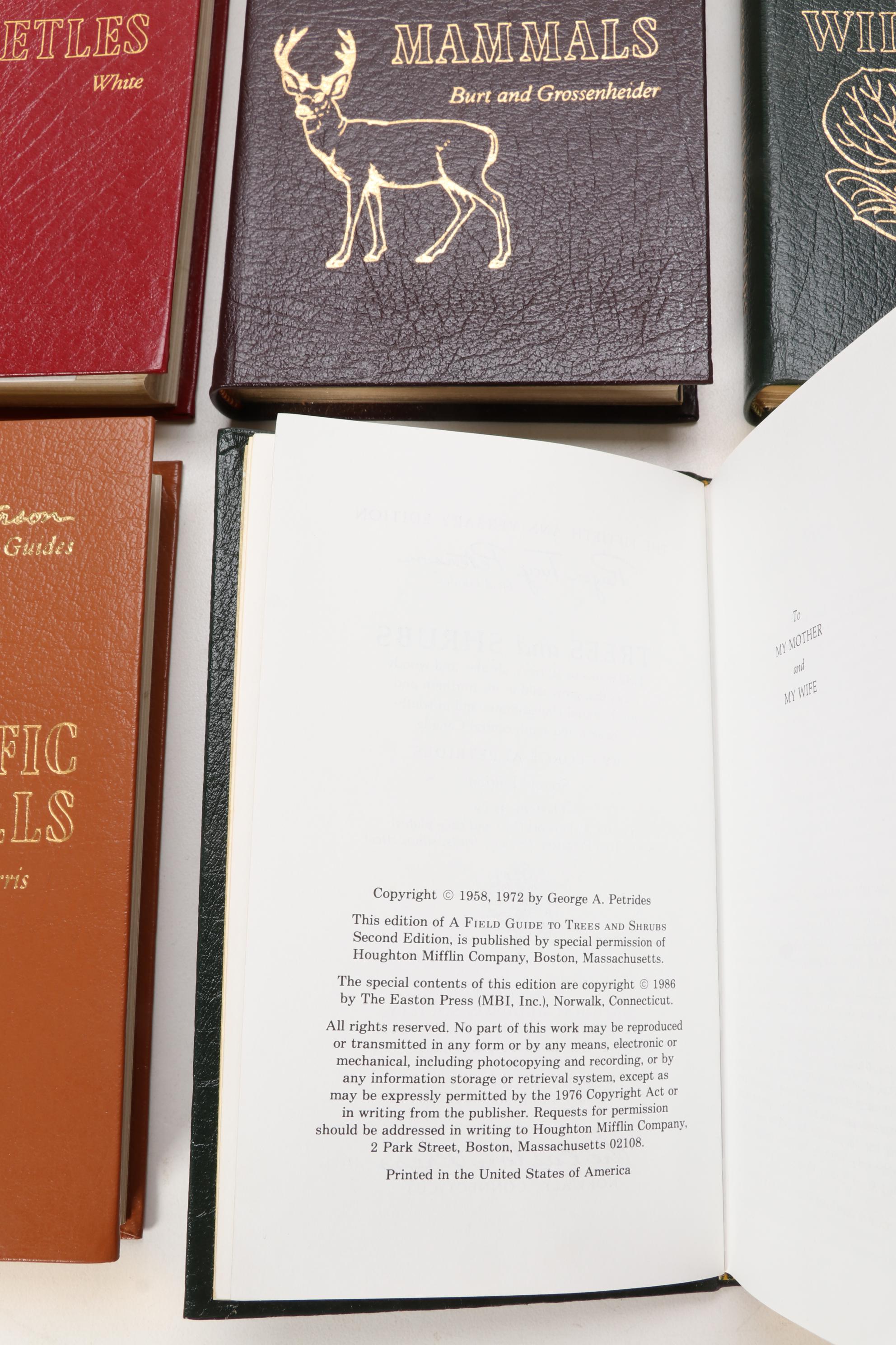 Easton Press Edition Roger Tory Peterson Field Guides with Audubon Bird Cards