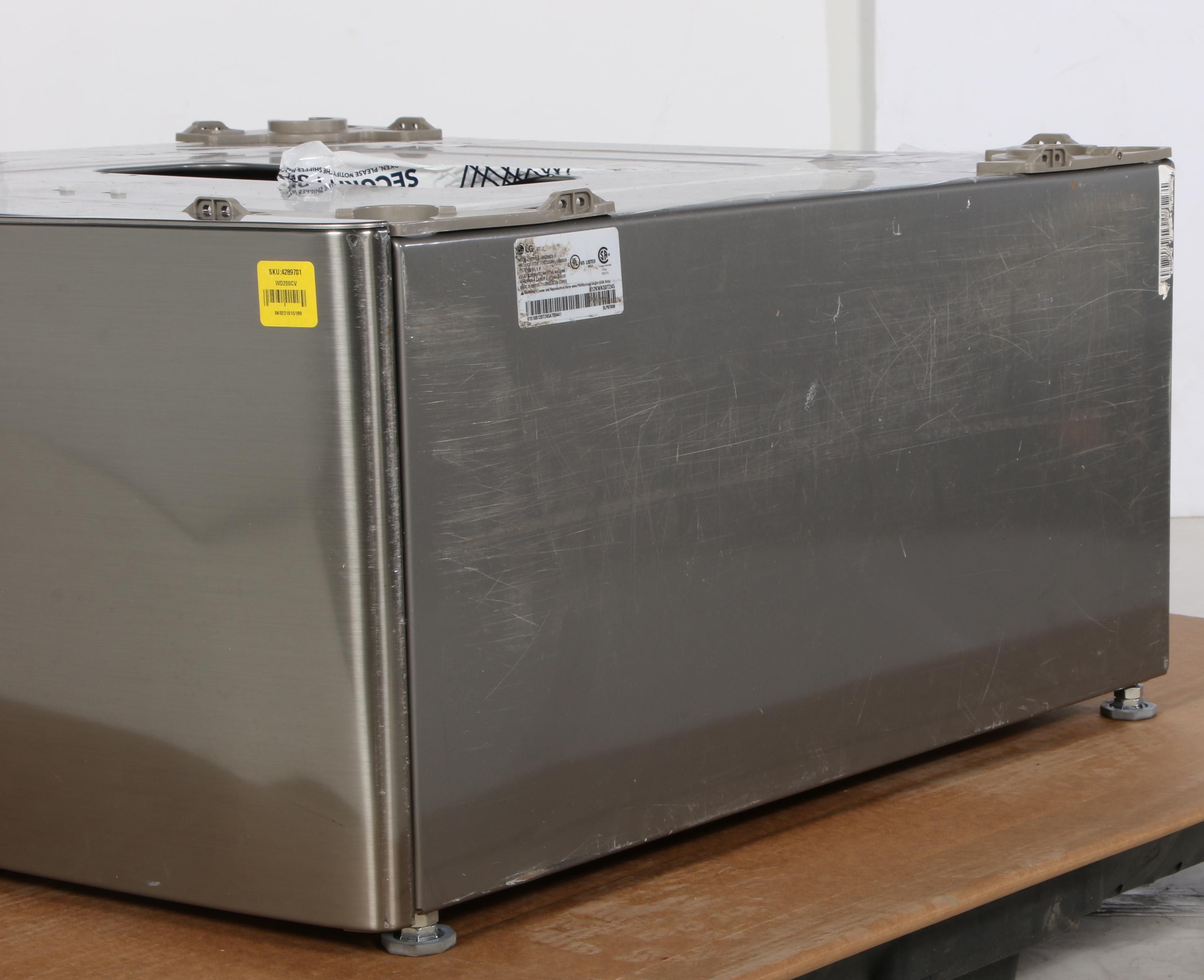 LG Graphite Steel 29" "SideKick" 1.0 Cu. Ft. 6-Cycle Pedestal Washer