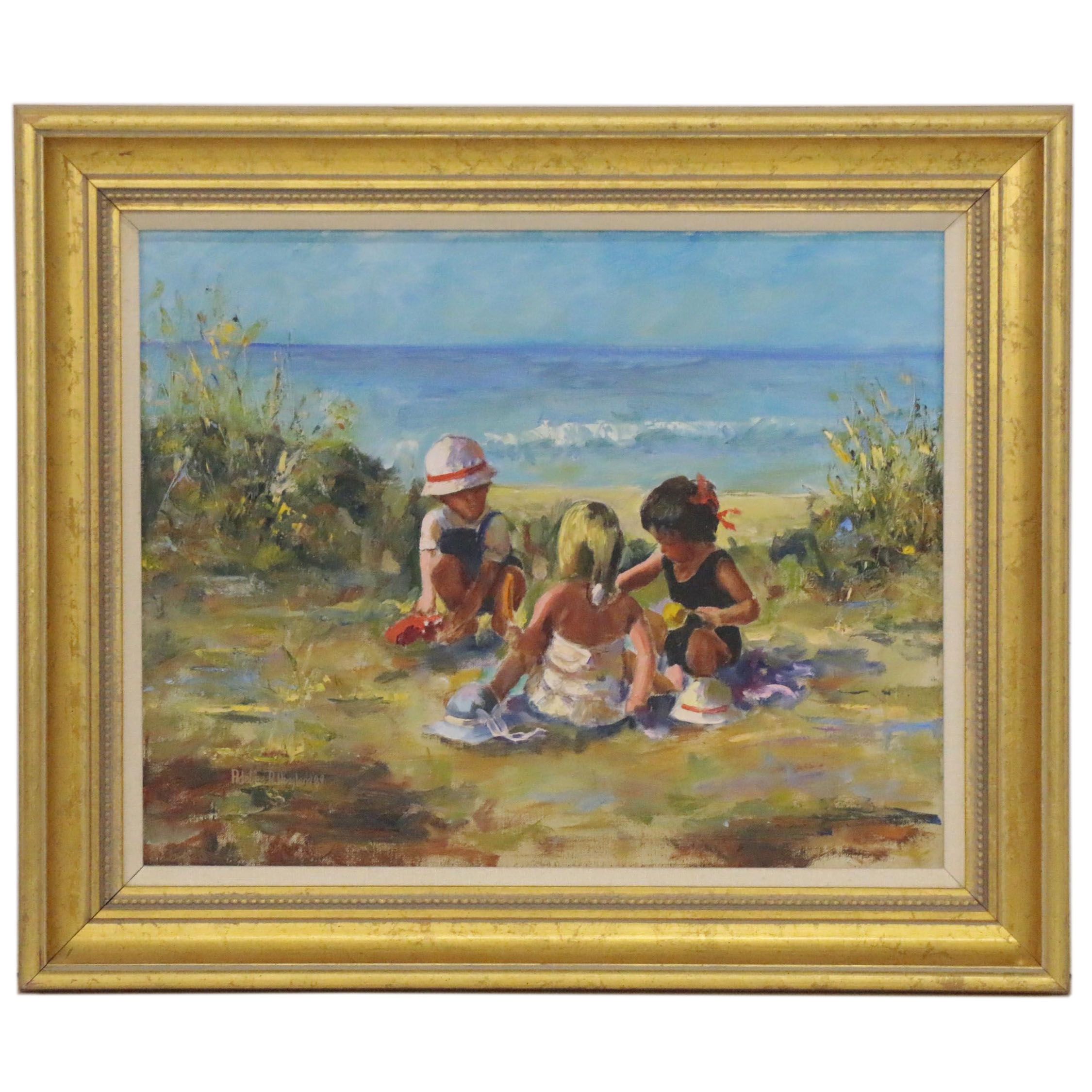 Adeline Hoagland Oil Painting "Buried Treasure," 1989
