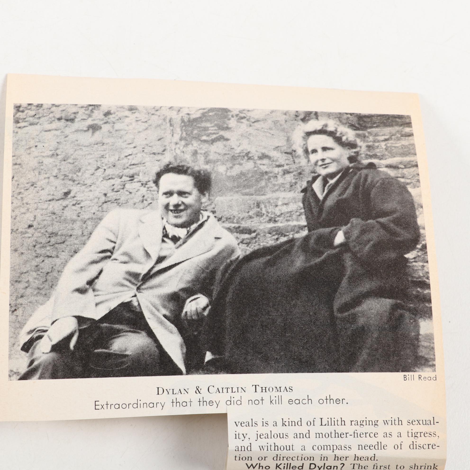 First Edition "Leftover Life to Kill" by Caitlin Thomas, and Dylan Thomas Books