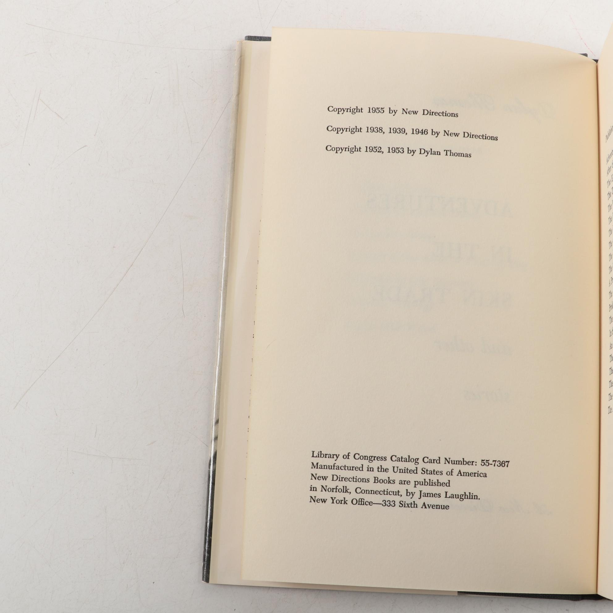 First Edition "Leftover Life to Kill" by Caitlin Thomas, and Dylan Thomas Books