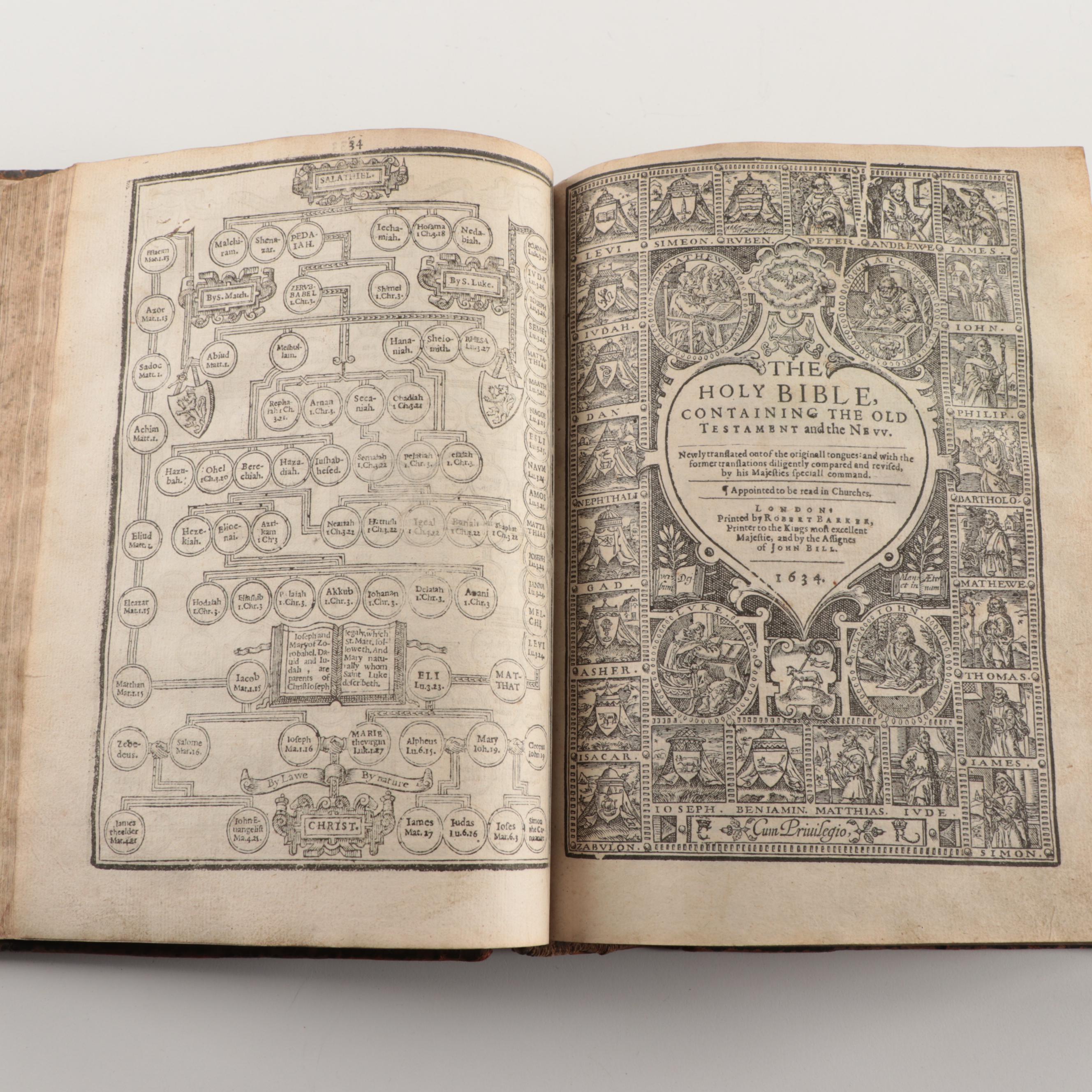 Leather Bound 1634 King James Bible