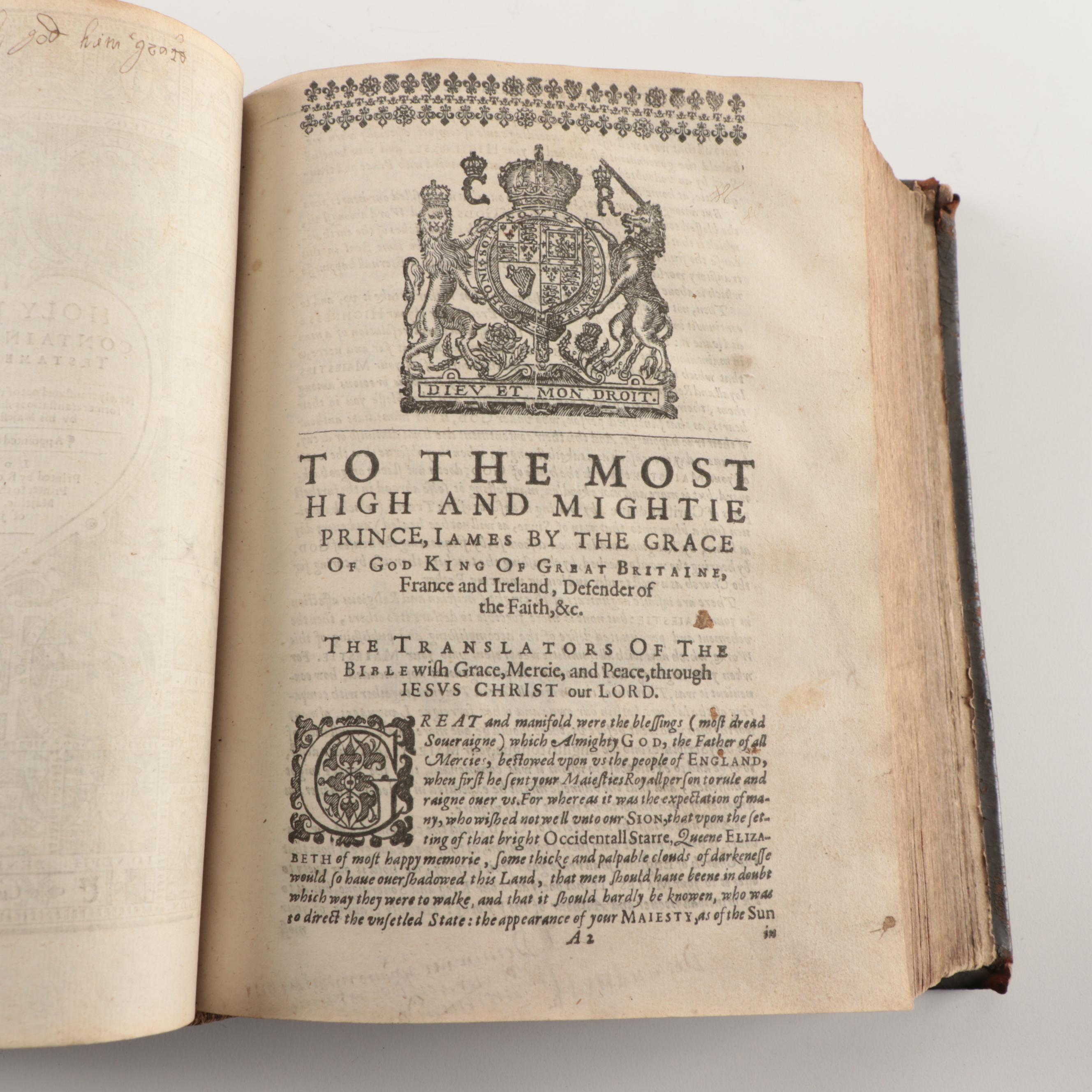 Leather Bound 1634 King James Bible