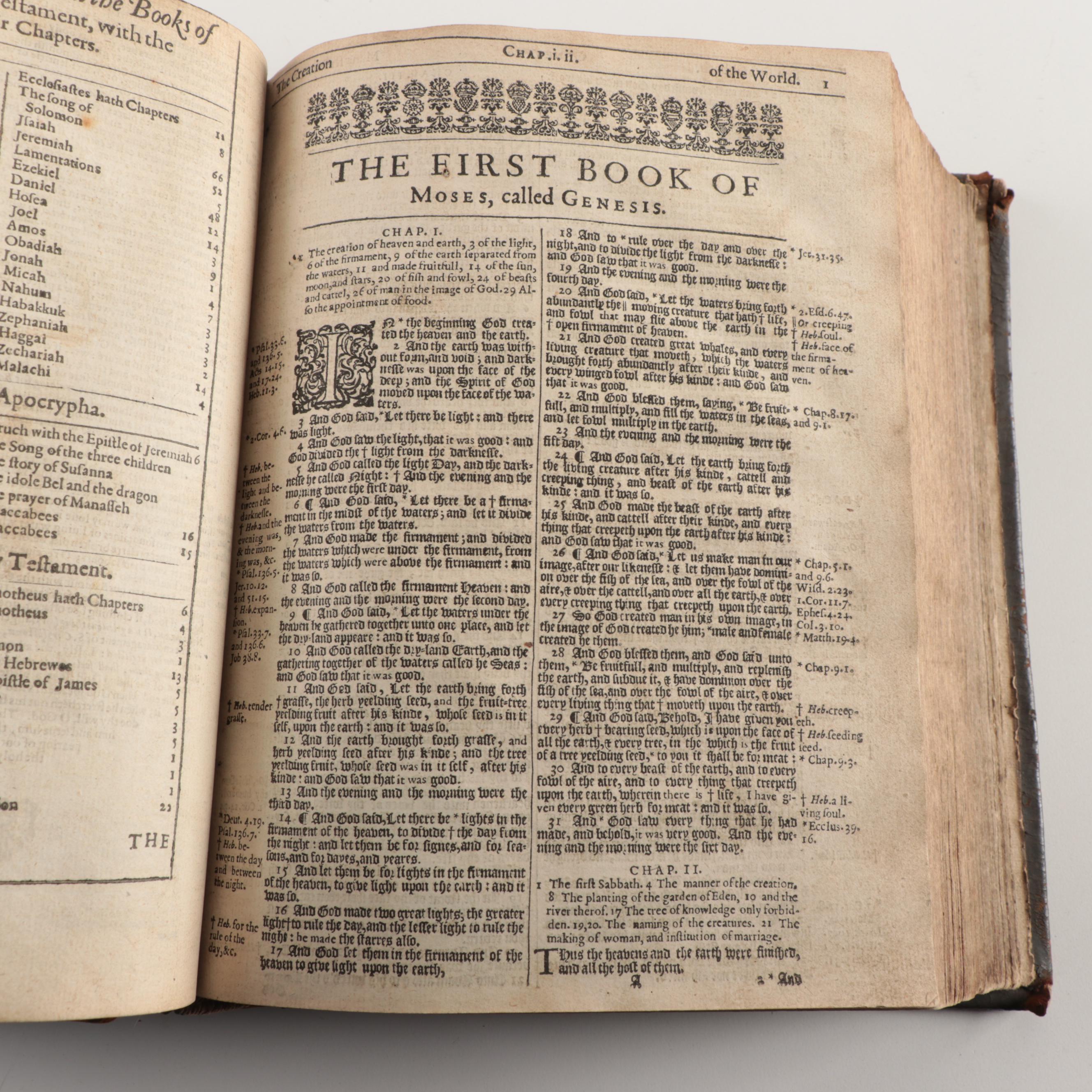 Leather Bound 1634 King James Bible