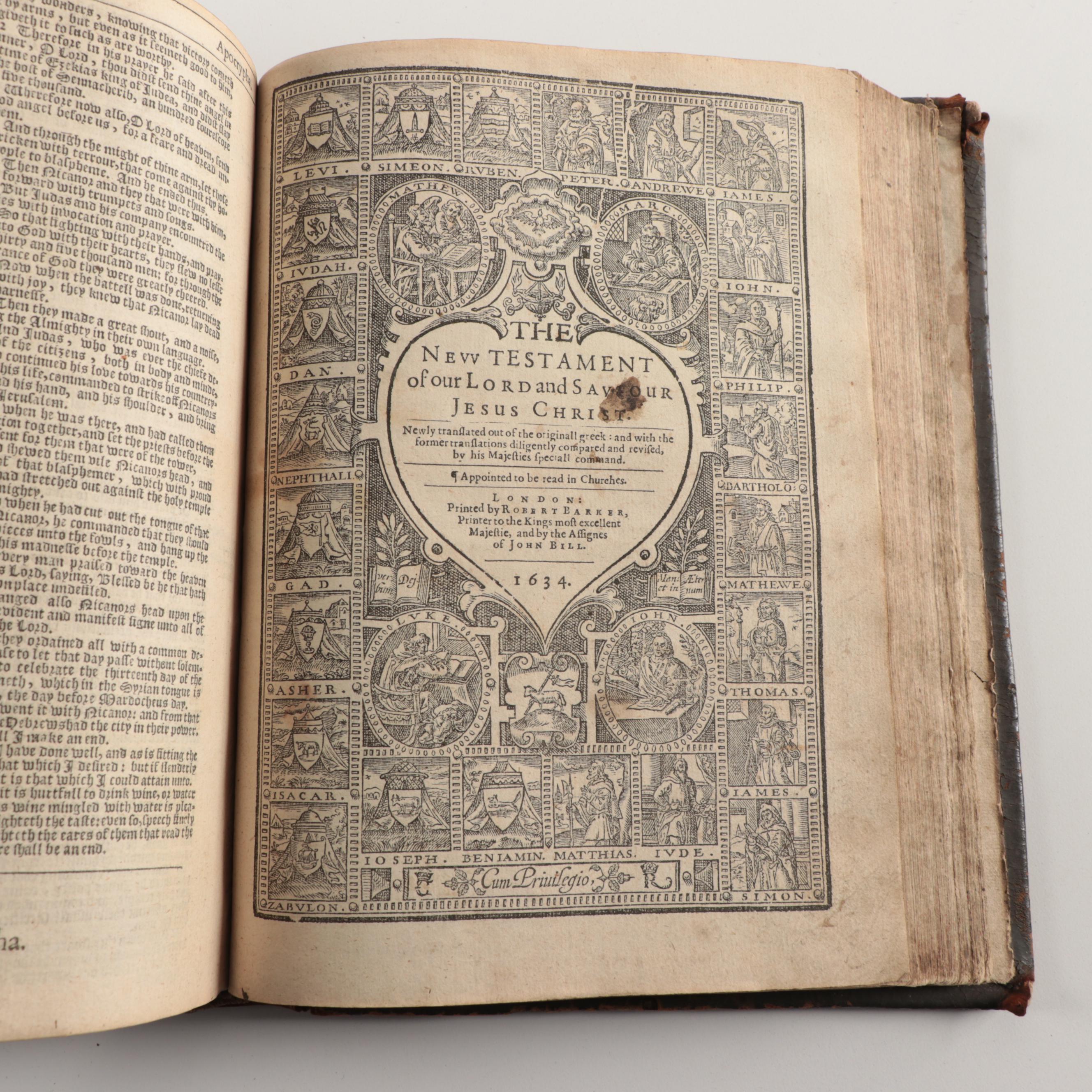 Leather Bound 1634 King James Bible