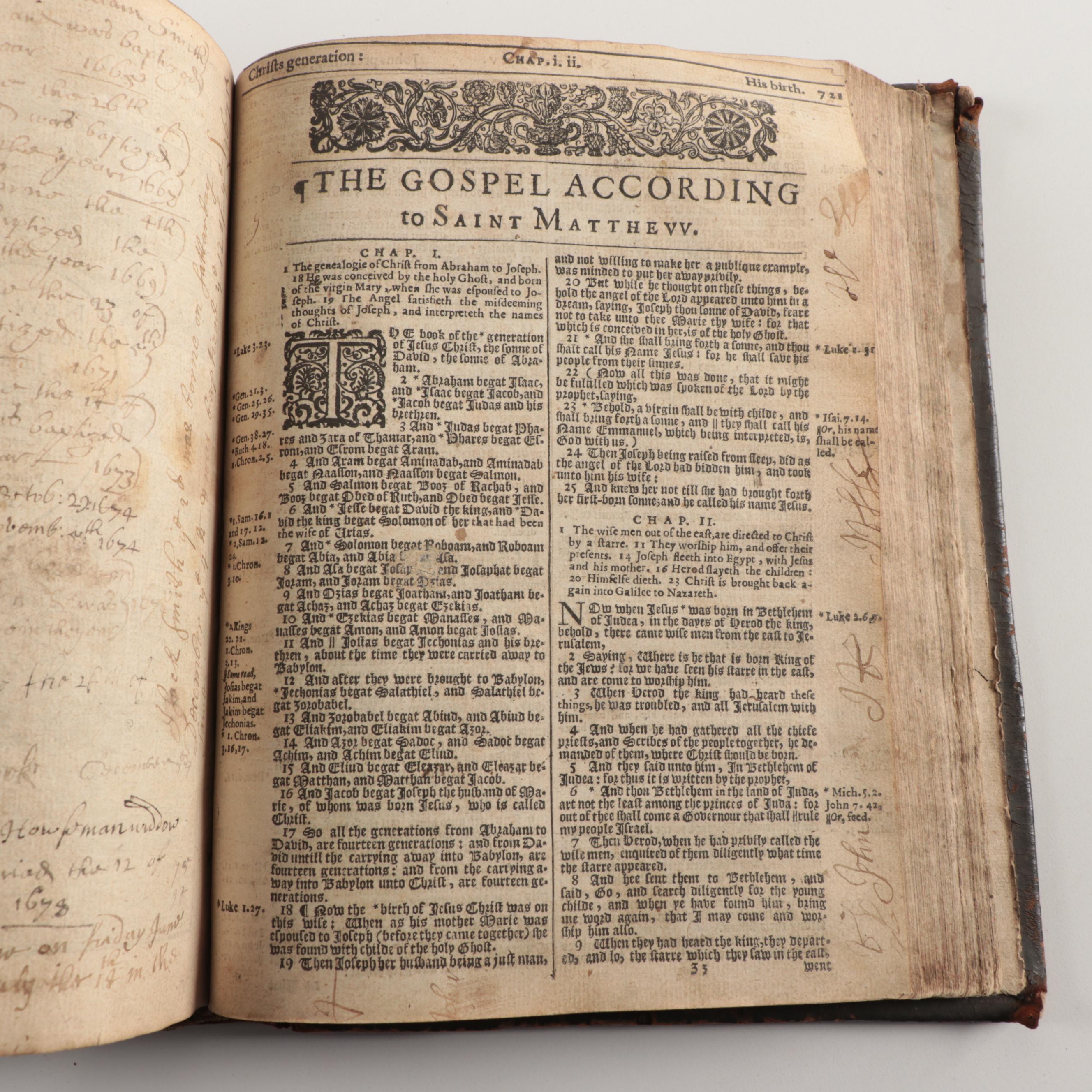 Leather Bound 1634 King James Bible