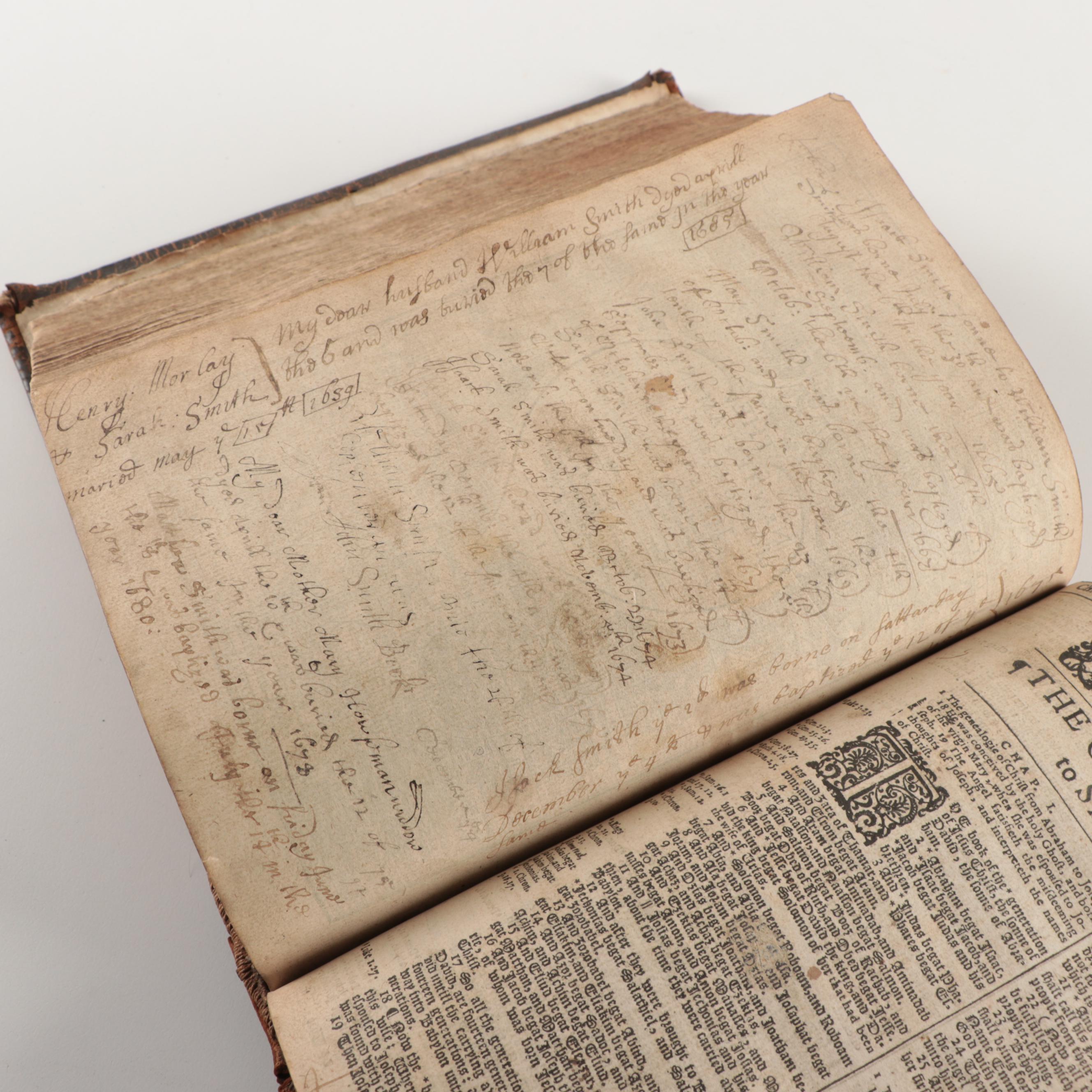 Leather Bound 1634 King James Bible