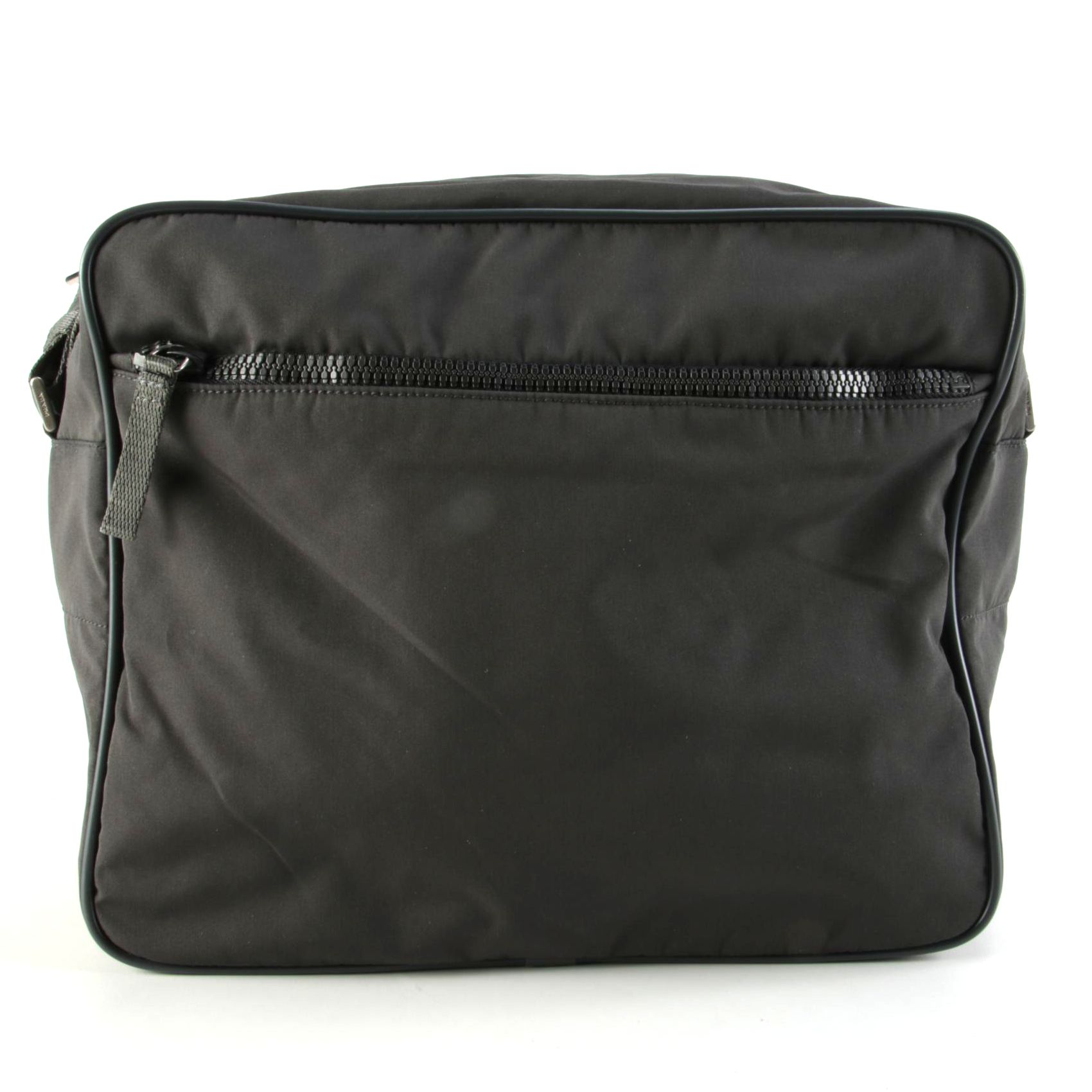 Prada Sport Linea Rossa Two-Zip Messenger Shoulder Bag in Grey Nylon