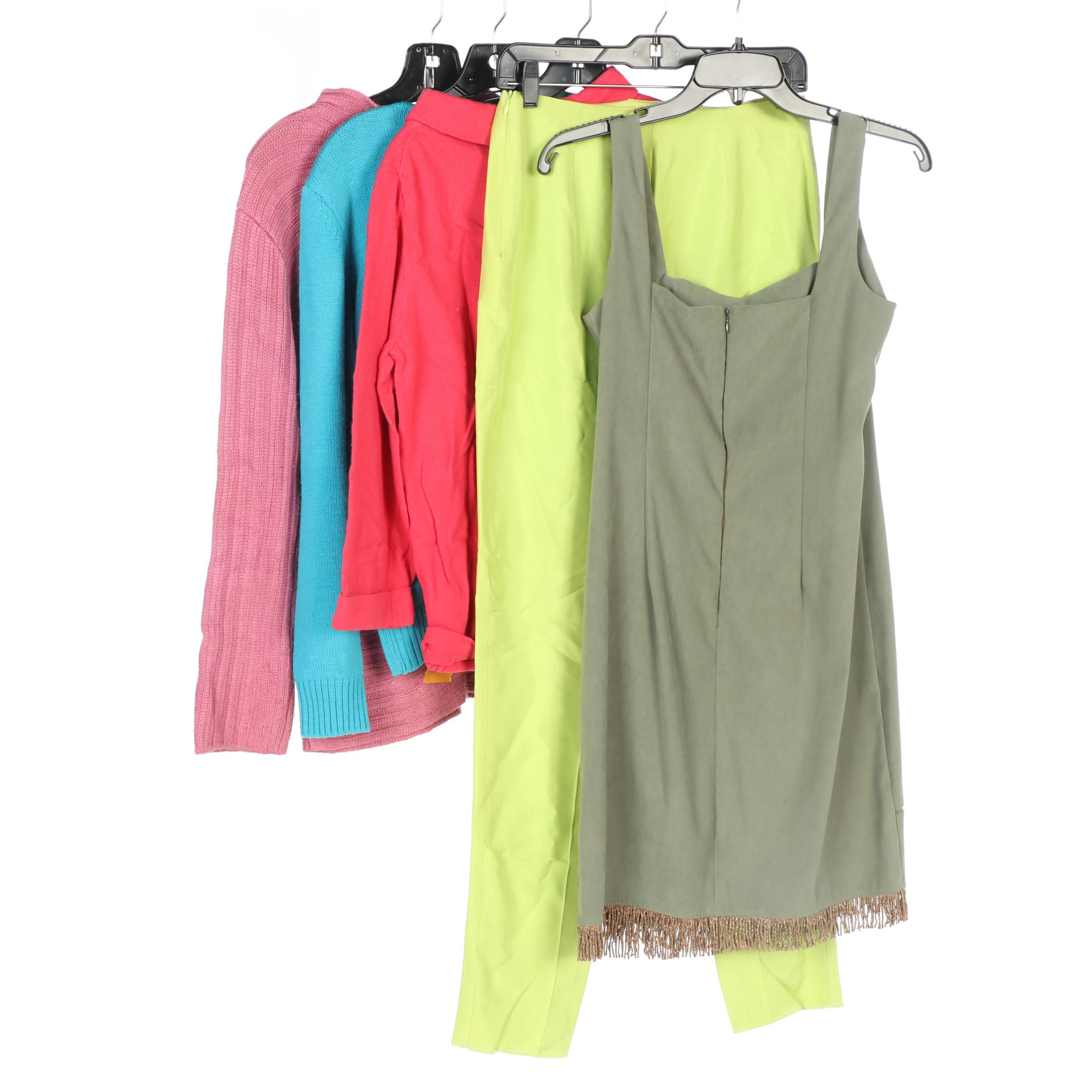 Sigrid Olsen, Talbots, and Boden Sweaters with Other Brands Dress and Silk Pants