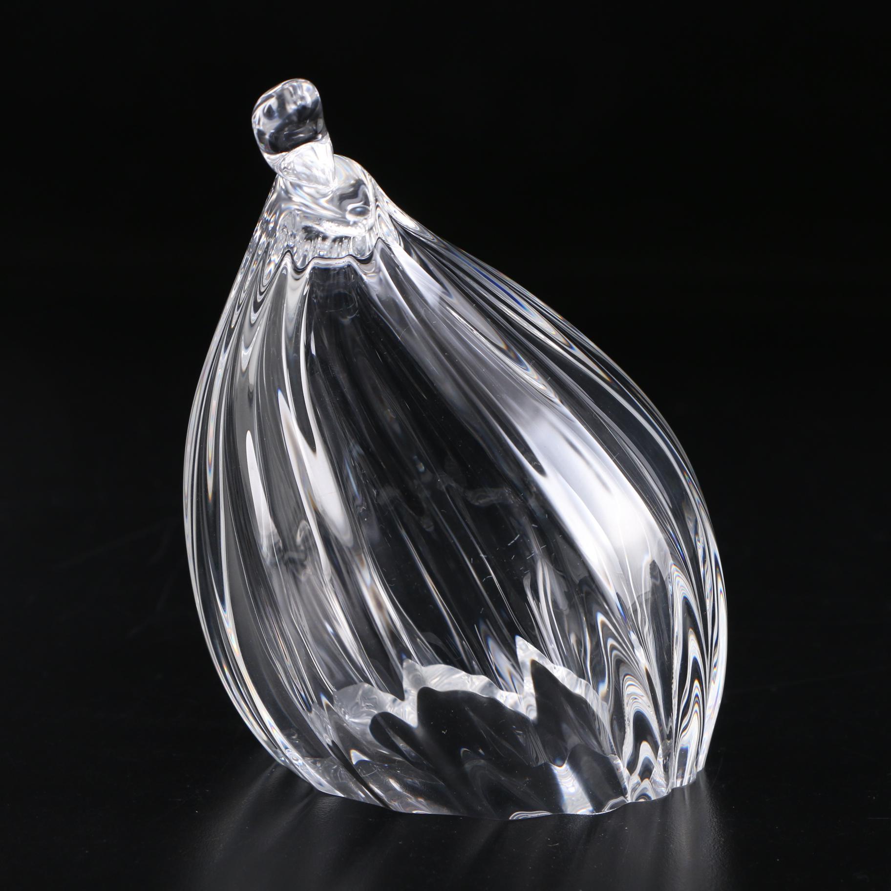 Steuben Art Glass "Quail" Figurine Designed by Paul Schulze