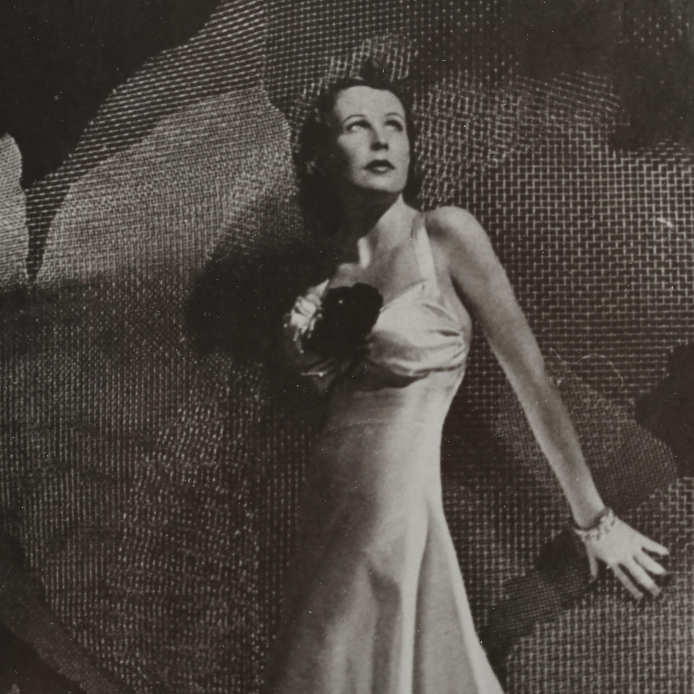 George Platt Lynes Reprinted Silver Gelatin Photograph of Woman in Gown