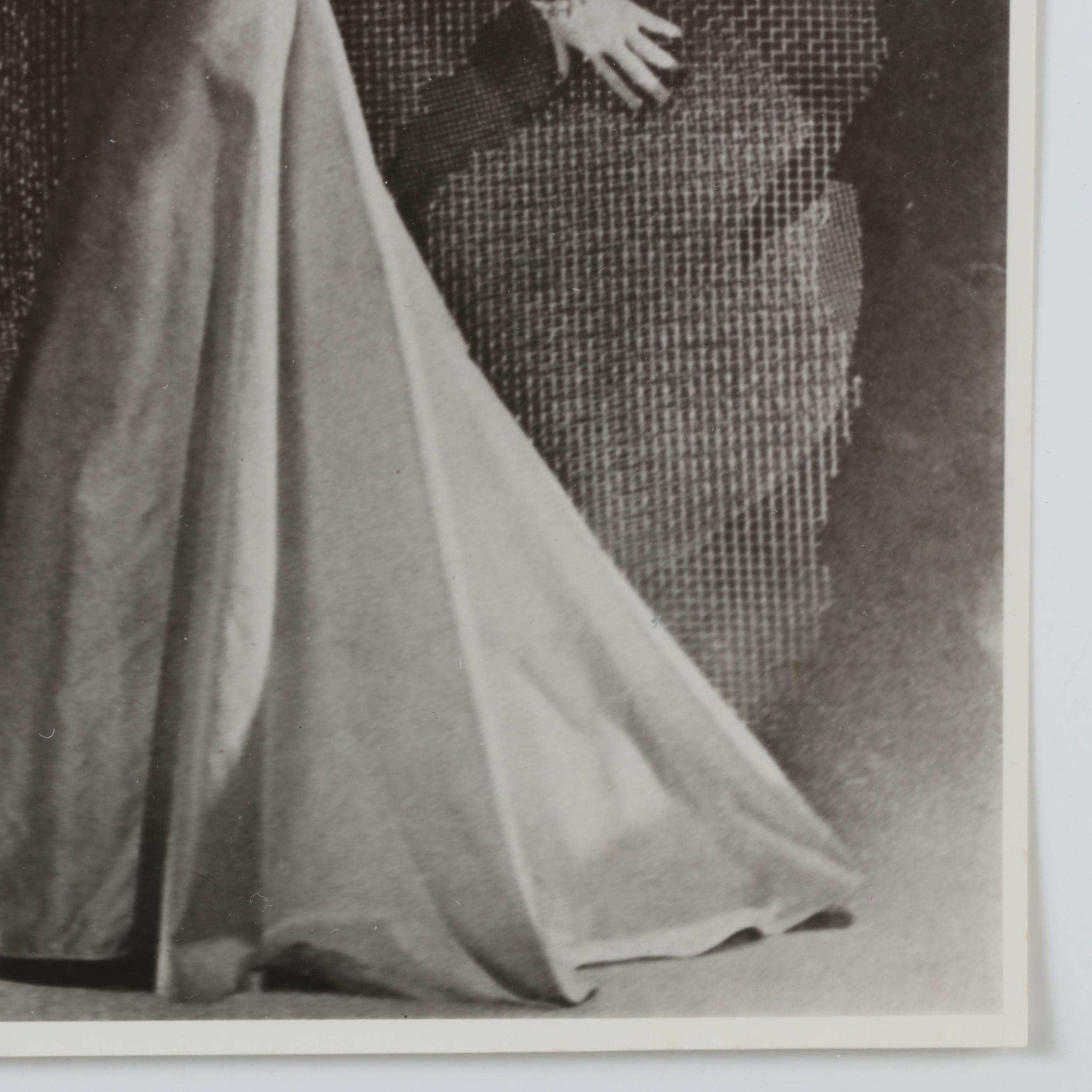 George Platt Lynes Reprinted Silver Gelatin Photograph of Woman in Gown