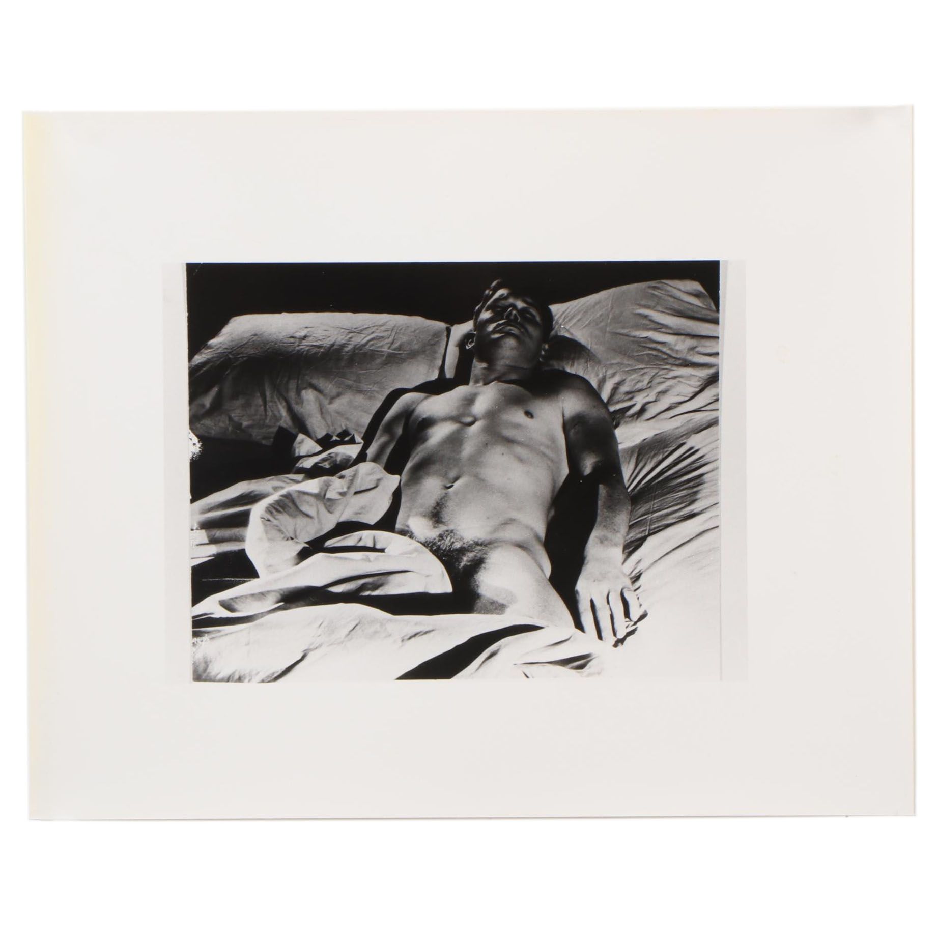 George Platt Lynes Silver Gelatin Print of Reclining Male Nude