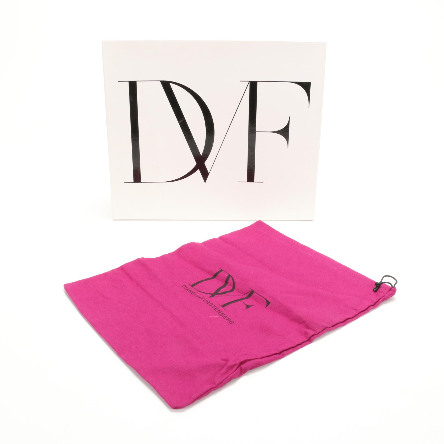 Diane Von Furstenberg Java Wedge Zippered Bootie in Chocolate Suede & Shearling